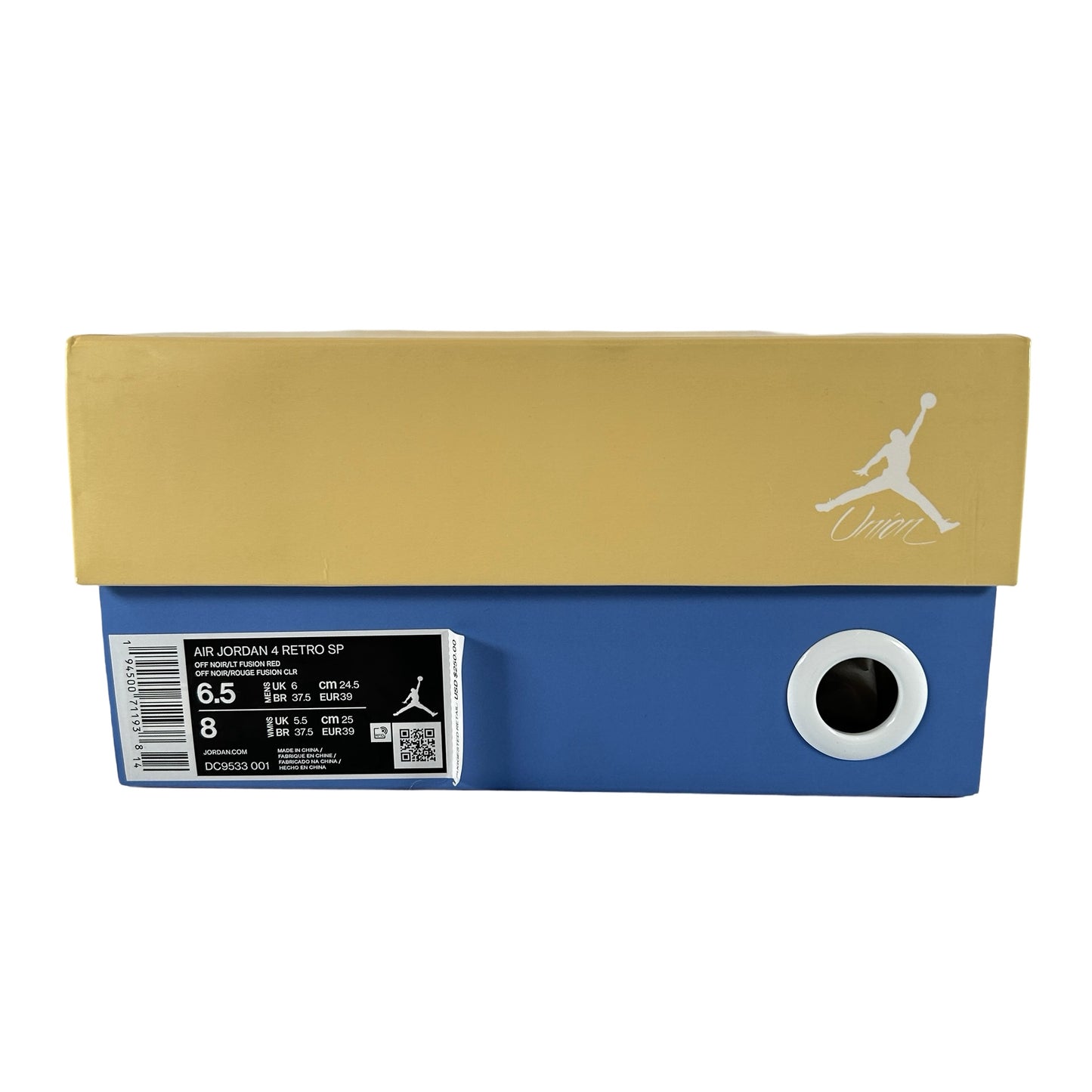DC9533 001 Jordan 4 Retro Union Off Noir [USED] - 6.5 M (Used)