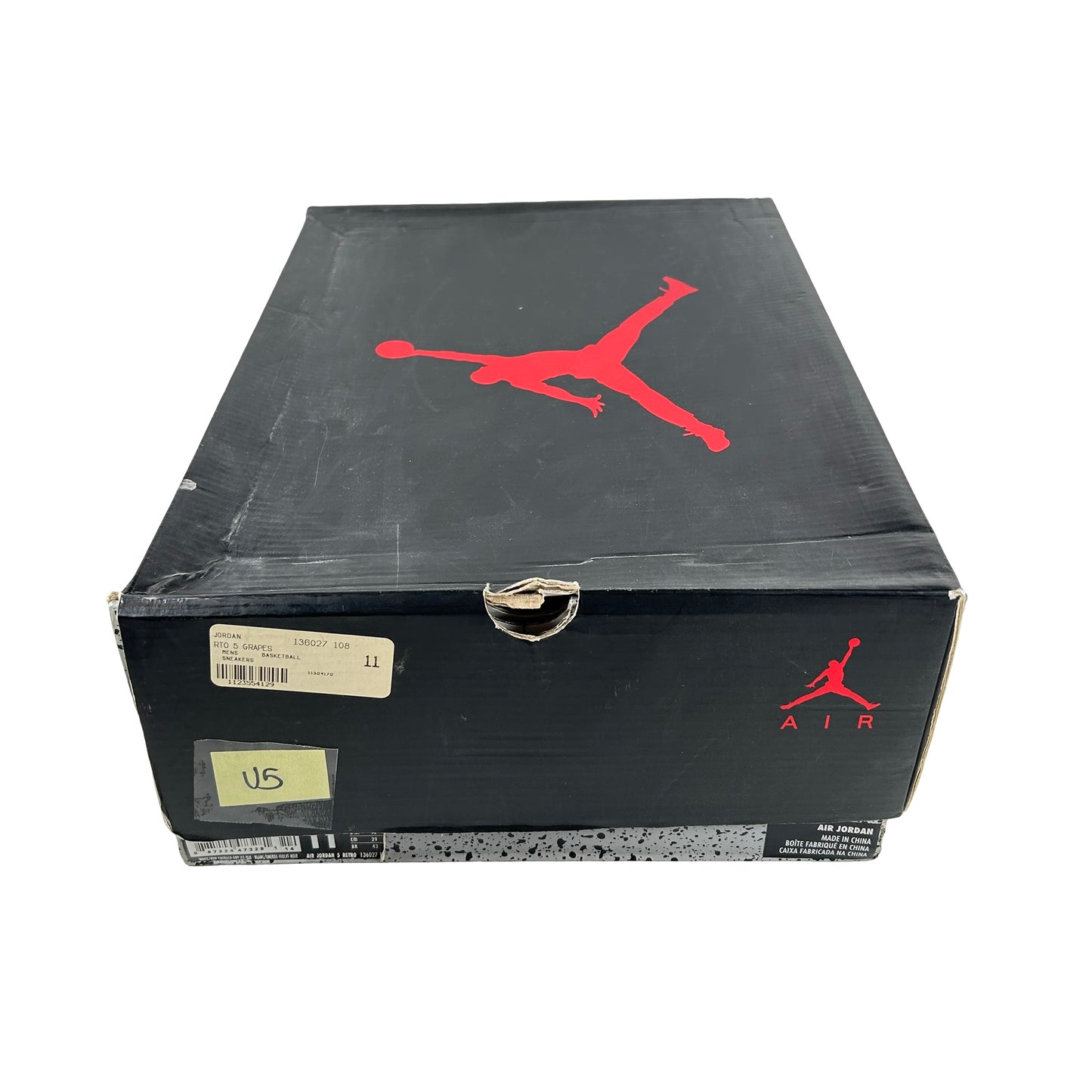 136027 108 Jordan 5 Retro Grape (2013) [USED] - 11 M (Used5)