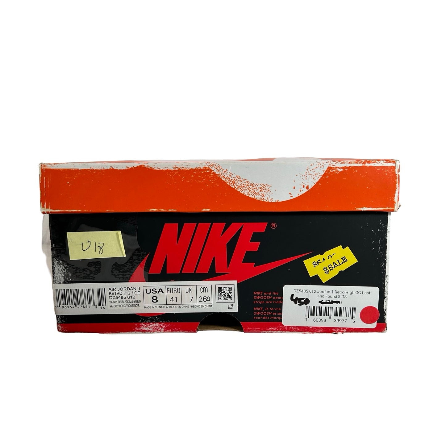 DZ5485 612 Jordan 1 Retro High OG Chicago Lost And Found [USED] - 8 M (Used18)