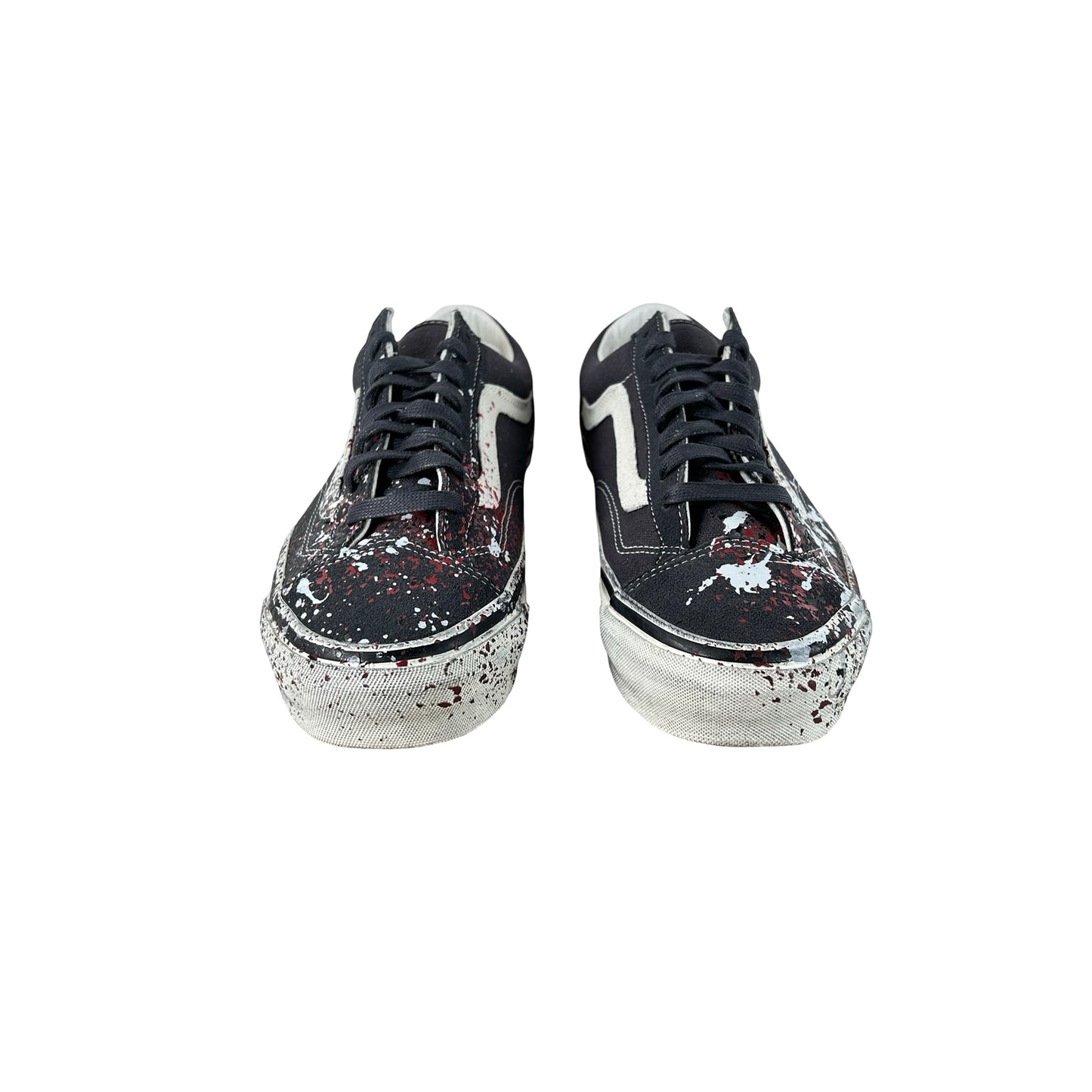 VN000D9RH91 Vans Premium Old Skool 36 Paint Splatter Charcoal Grey [USED] - 10.5 M (Used)