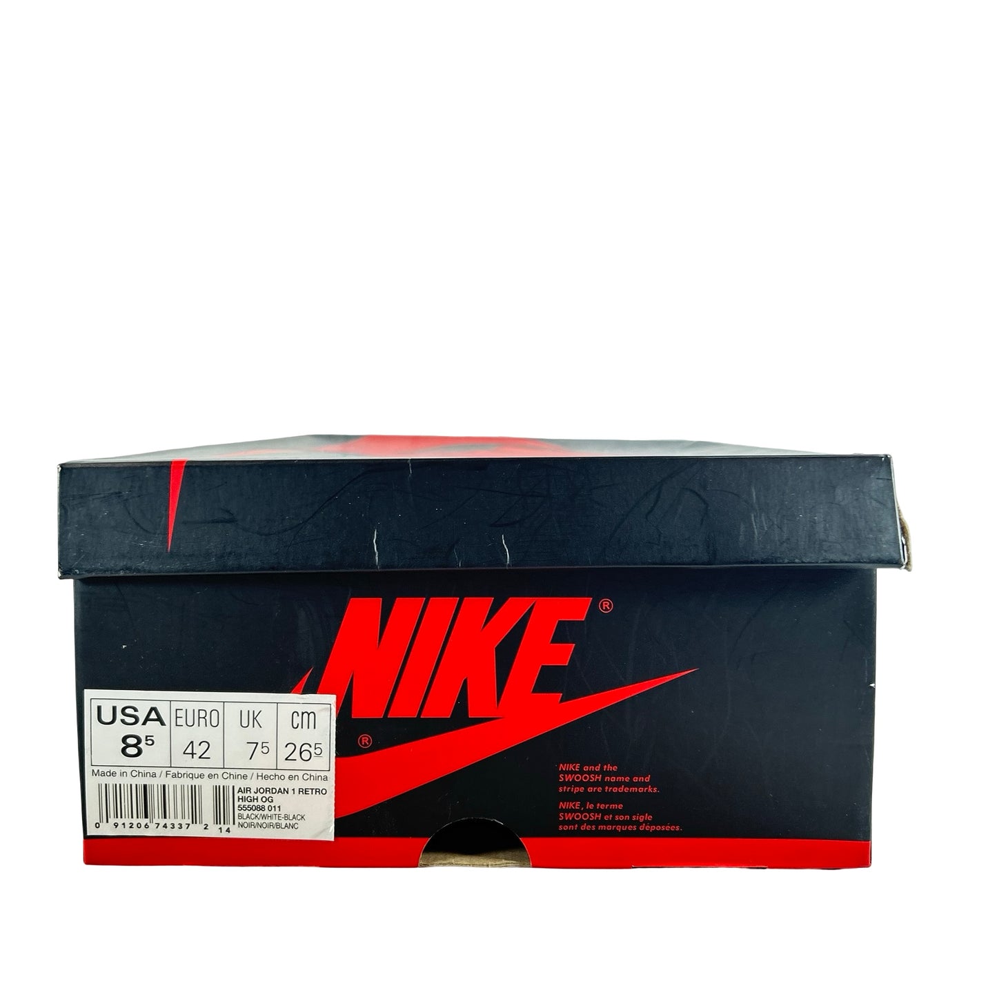 555088 011 Jordan 1 Retro Yin Yang Black [USED] - 8.5 M (Used)