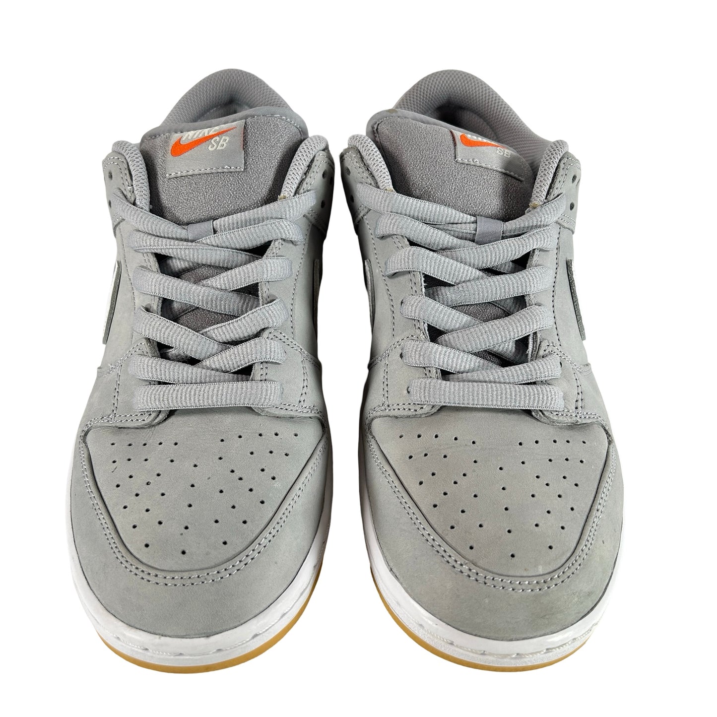 DV5464 001 Nike SB Dunk Low Pro ISO Orange Label Wolf Grey Gum [USED] - 11 M (Used)