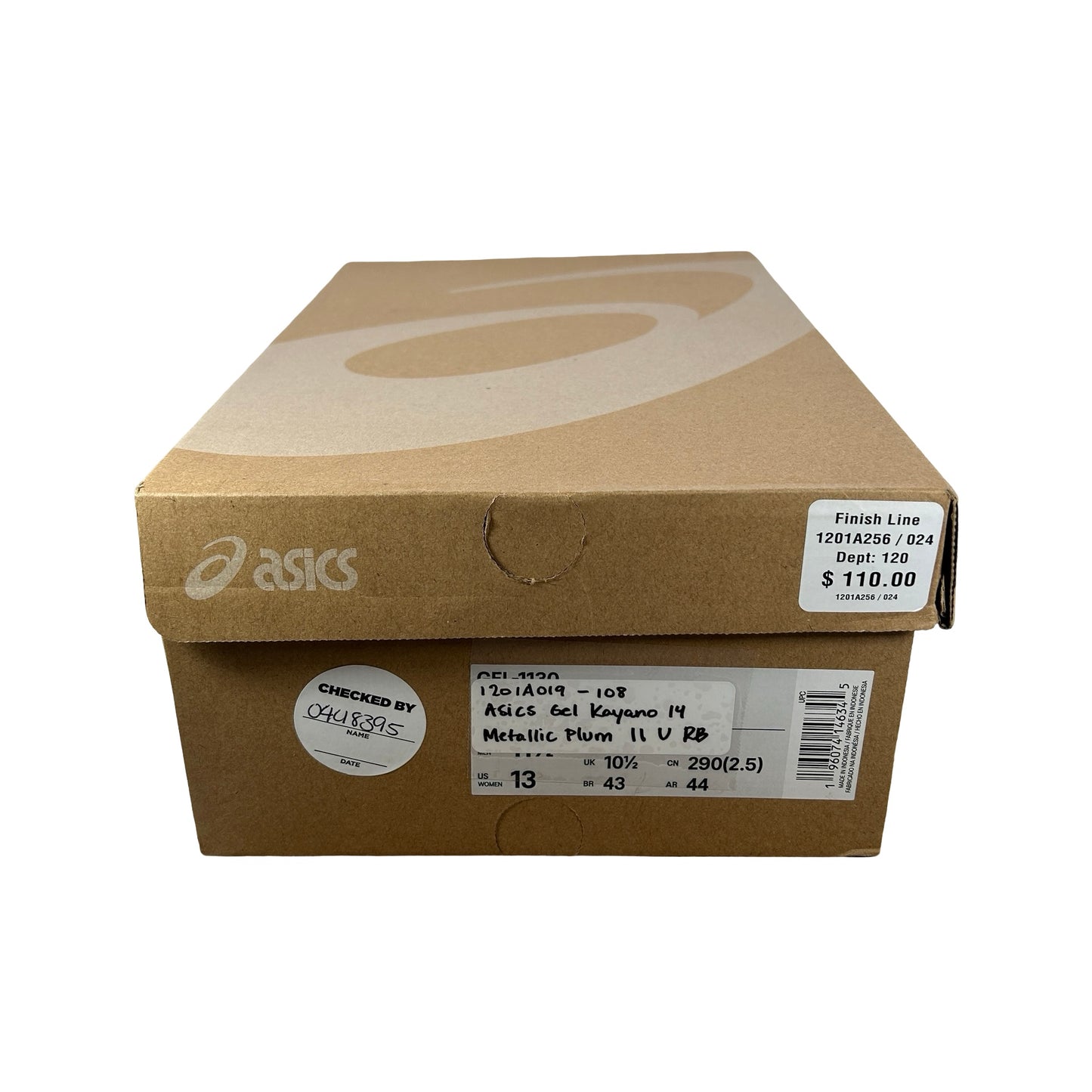 1201A019 108 ASICS Gel-Kayano 14 Cream Black Metallic Plum [USED] - 11 M (Used) (Replace Box)