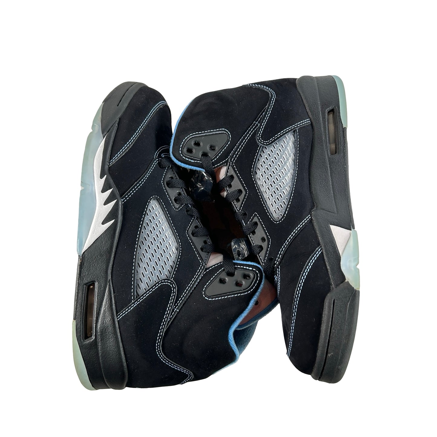 DD0587 008 Jordan 5 Retro Black University Blue (2026) [USED] - 8 M (Used) (Replace Box)