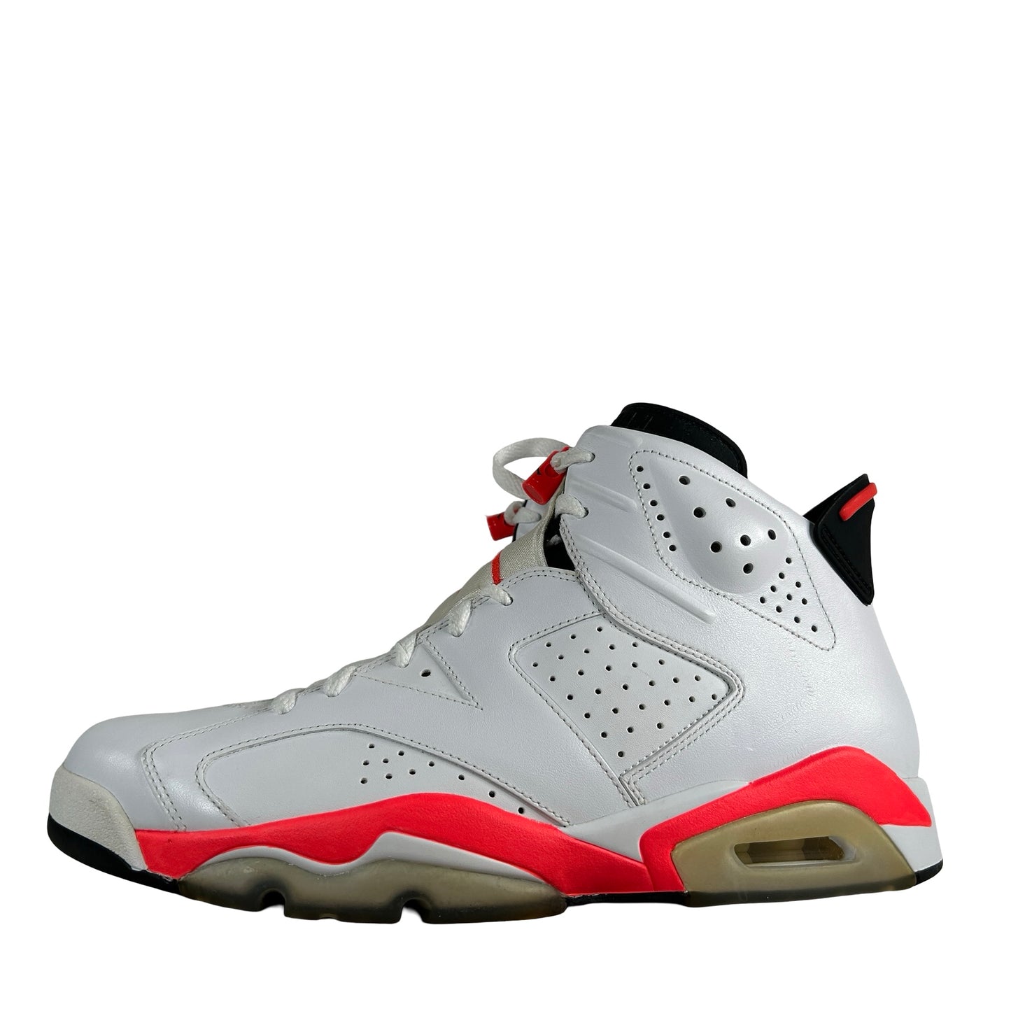 384664 123 Jordan 6 Retro Infrared White (2014) [CONDITIONAL] - 11.5 M (Yellowing)