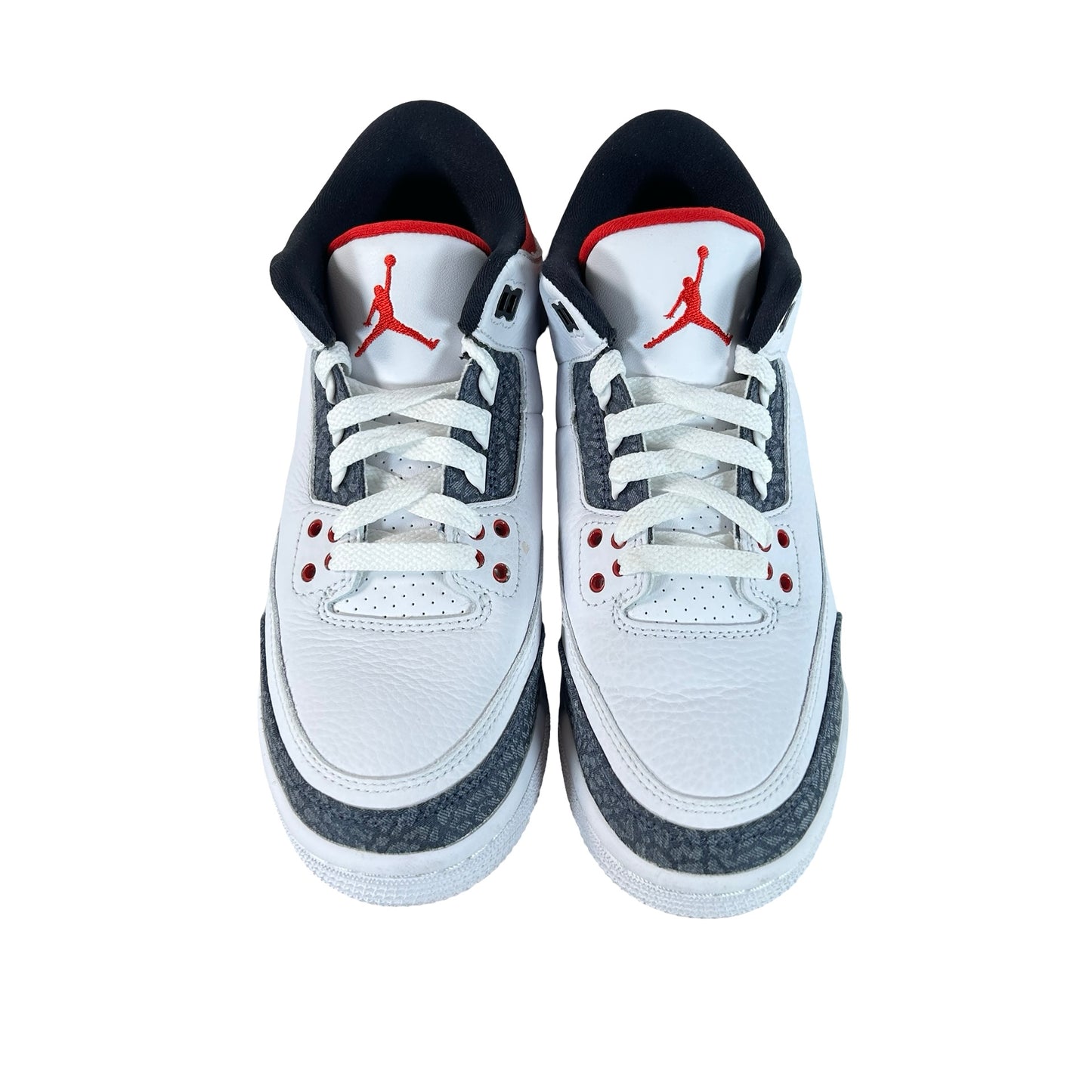 CZ6634 100 Jordan 3 Retro SE Fire Red Denim (GS) [USED] - 6 Y (Used)