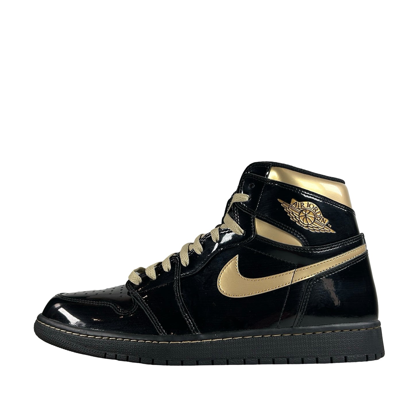 555088 032 Jordan 1 Black/Gold [USED] - 11.5 M (Used) (Replace Box)