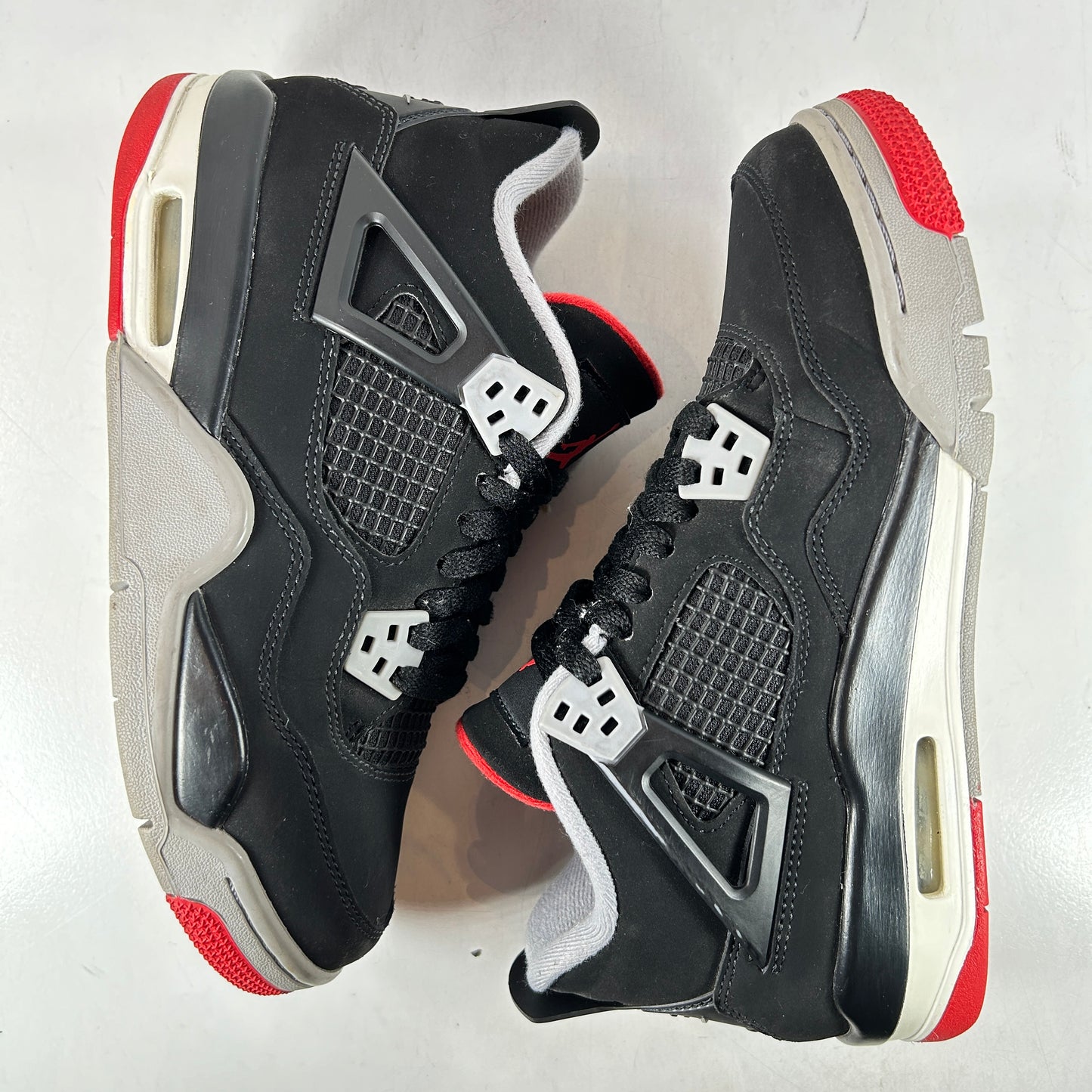 408452 060 Jordan 4 Retro Bred (2019) (GS) [USED] - 6 Y (Used) (No Box)