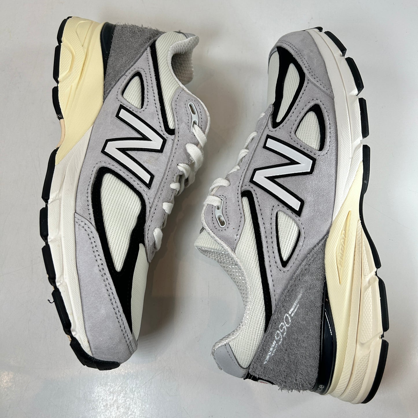 U990TG4 New Balance 990v4 MiUSA Teddy Santis Grey Black Cream [USED] - 10 M (Used)