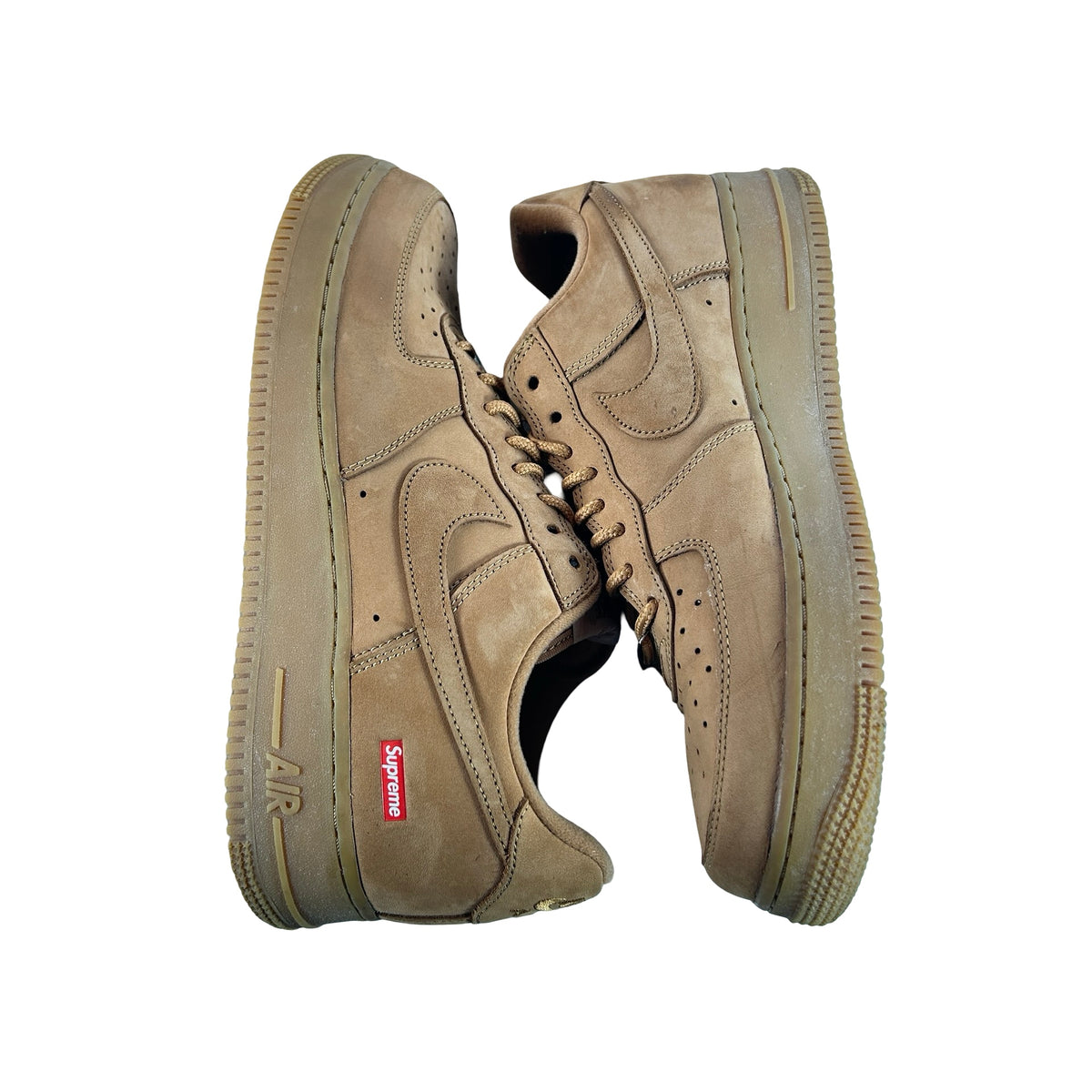 DN1555 200 Nike Air Force 1 Low SP Supreme Wheat [USED] - 10.5 M (Used)
