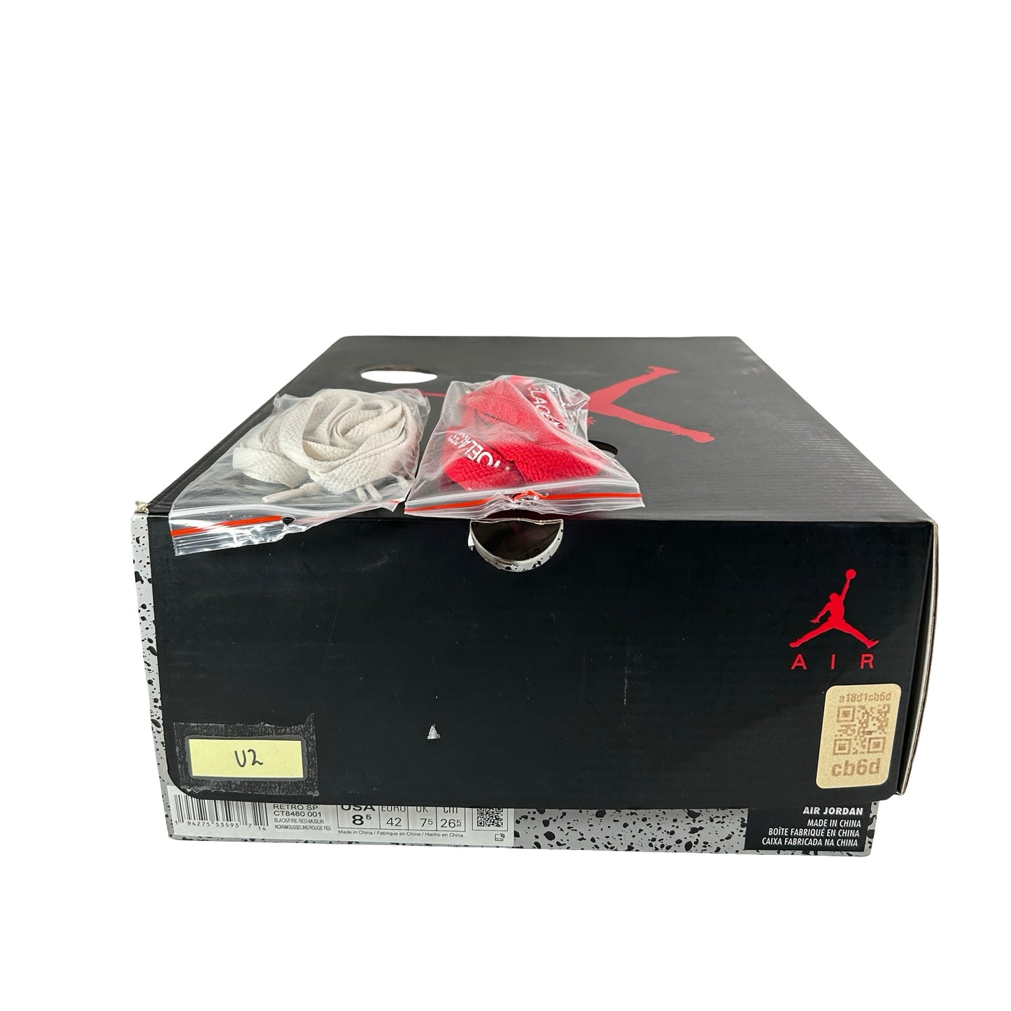 CT8480 001 Jordan 5 Off-White Black [USED] - 8.5 M (Used2)