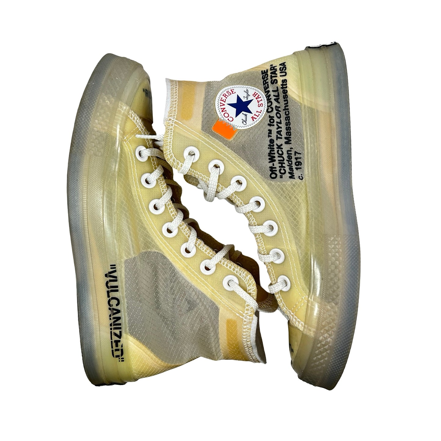 162204C Converse Chuck Taylor All Star Vulcanized Hi Off-White [USED] - 4 M (Used) (No Box)