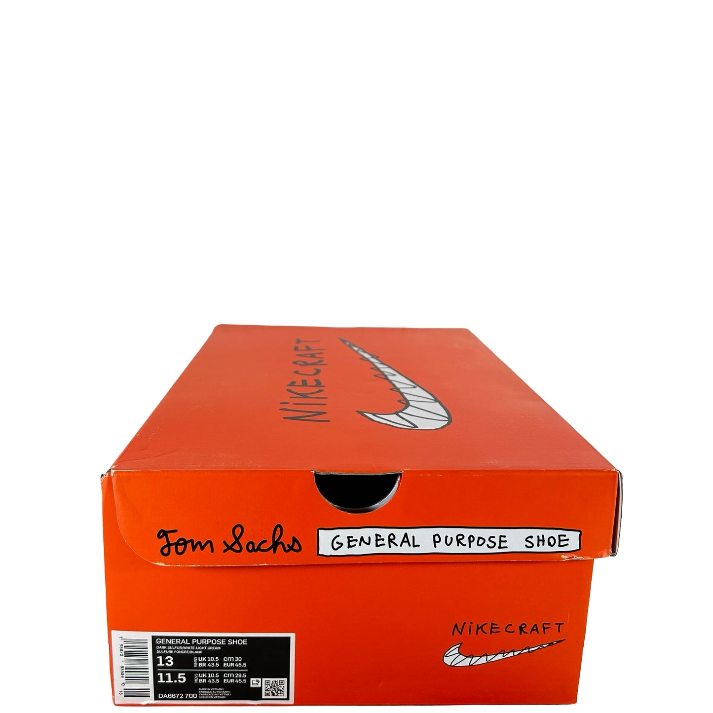 DA6672 700 NikeCraft GPS Tom Sachs Archive Dark Sulfur [USED] - 13 W (Used)