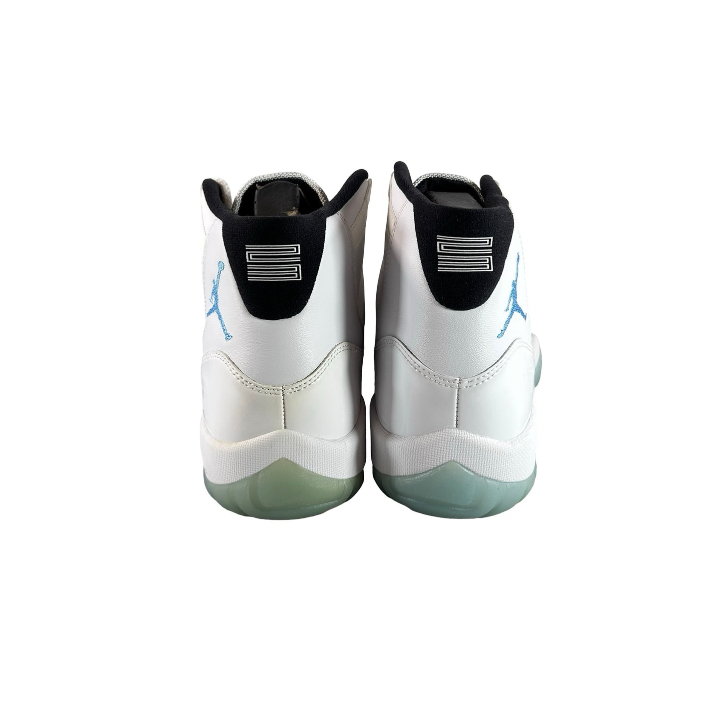 378037 117 Air Jordan 11 Retro Legend Blue (2014) - 10.5 M (Yellowing) (Glue Mark)