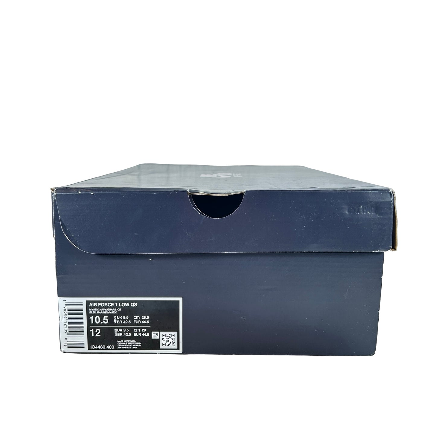 IO4489 400 Nike Air Force 1 Low Patent Leather Mystic Navy Grape Ice [USED] - 10.5 M (Used)