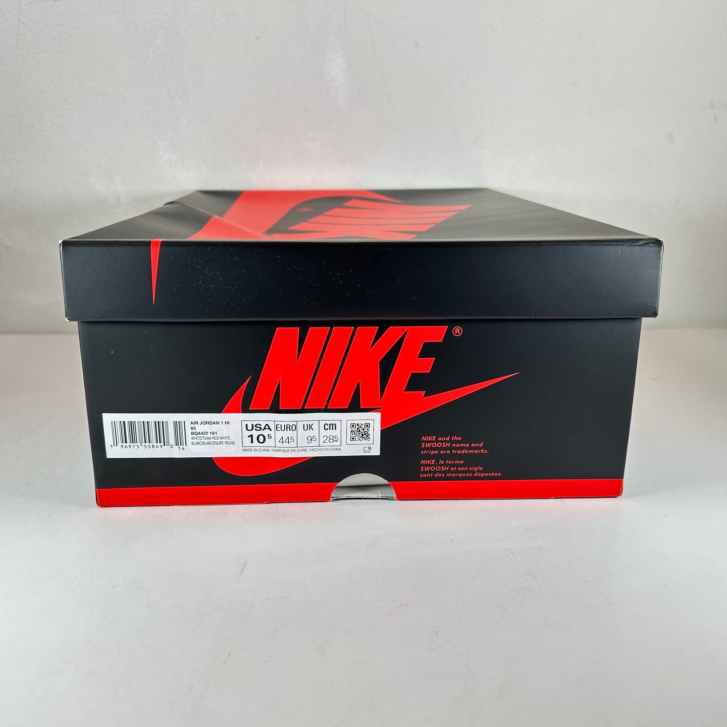 BQ4422 161 Jordan 1 Retro High 85 OG Metallic Burgundy [USED] - 10.5 M (Used)