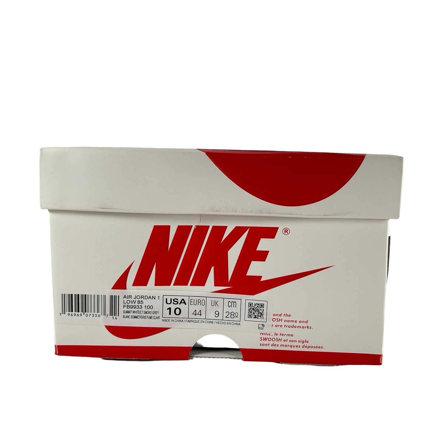FB9933 100 Jordan 1 Low 85 Neutral Grey [USED] - 10 M (Used)