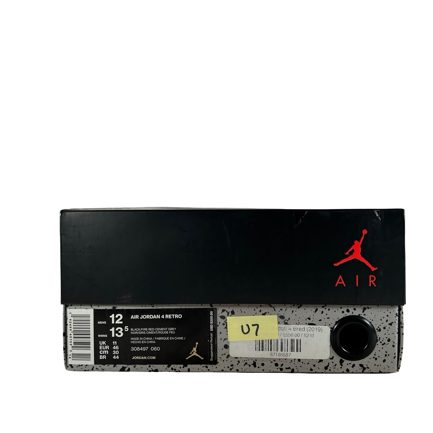 308497 060 Jordan 4 Bred (2019) [USED] - 12 M (Used7)