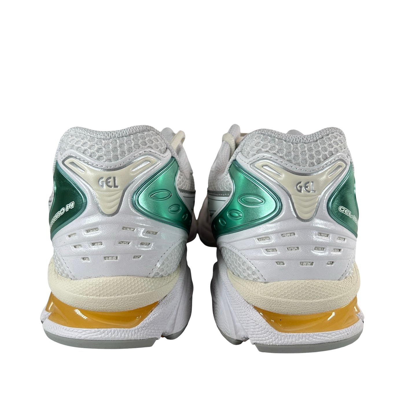 1203A537 107 ASICS Gel-Kayano 14 White Mint Gold [USED] - 11 M (VNDS)