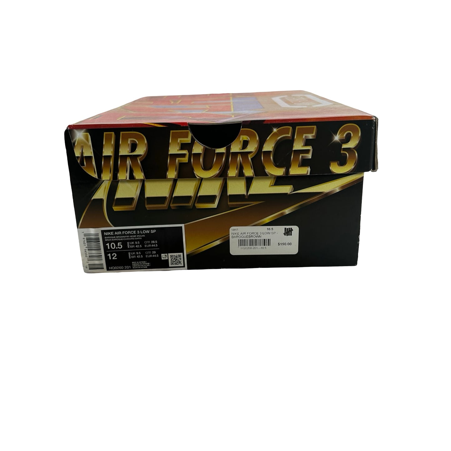 HQ0260 201 Nike Air Force 3 Low SP Nigo Baroque Brown [USED] - 10.5 M (Used)