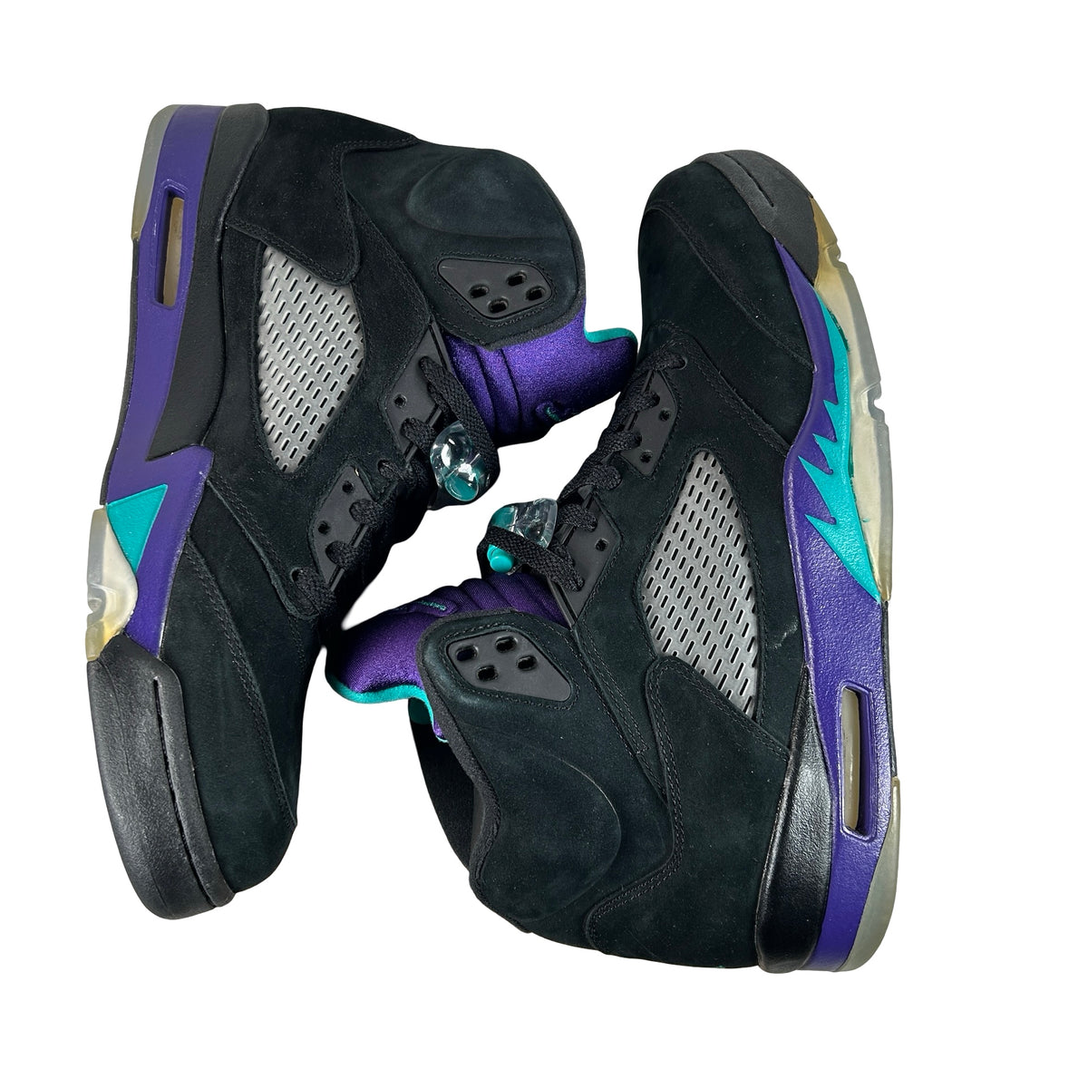 136027 007 Air Jordan 5 Retro Black Grape (2013) - 11.5 M (Yellowing Soles)
