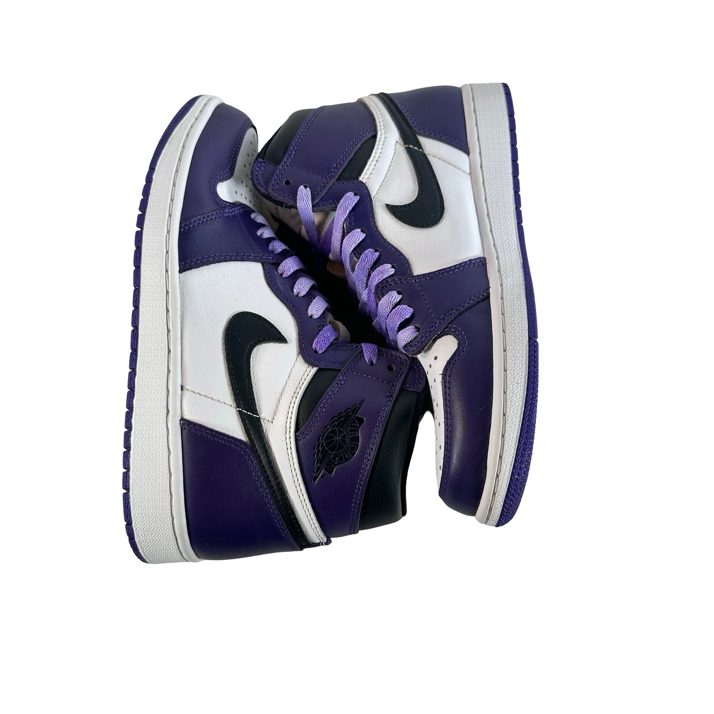 555088 500 Jordan 1 Court Purple [USED] - 8.5 M (Used) (Replace Box)