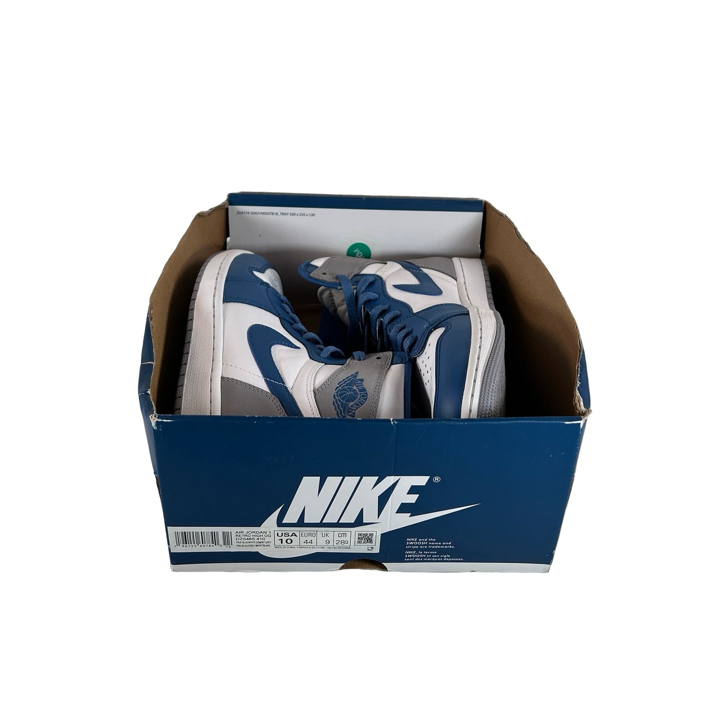 DZ5485 410 Jordan 1 Retro High OG True Blue [USED] - 10 M (Used) (No Lid)