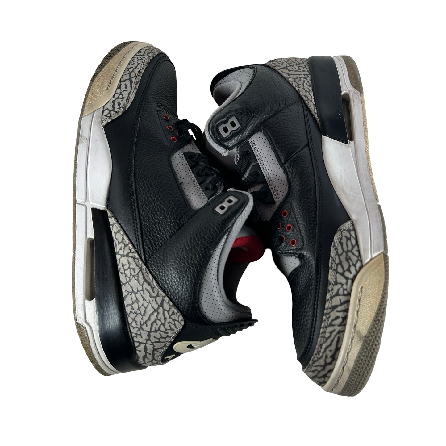 854262 001 Jordan 3 Black Cement 2018 [USED] - 13 M (Used2) (No Box2)
