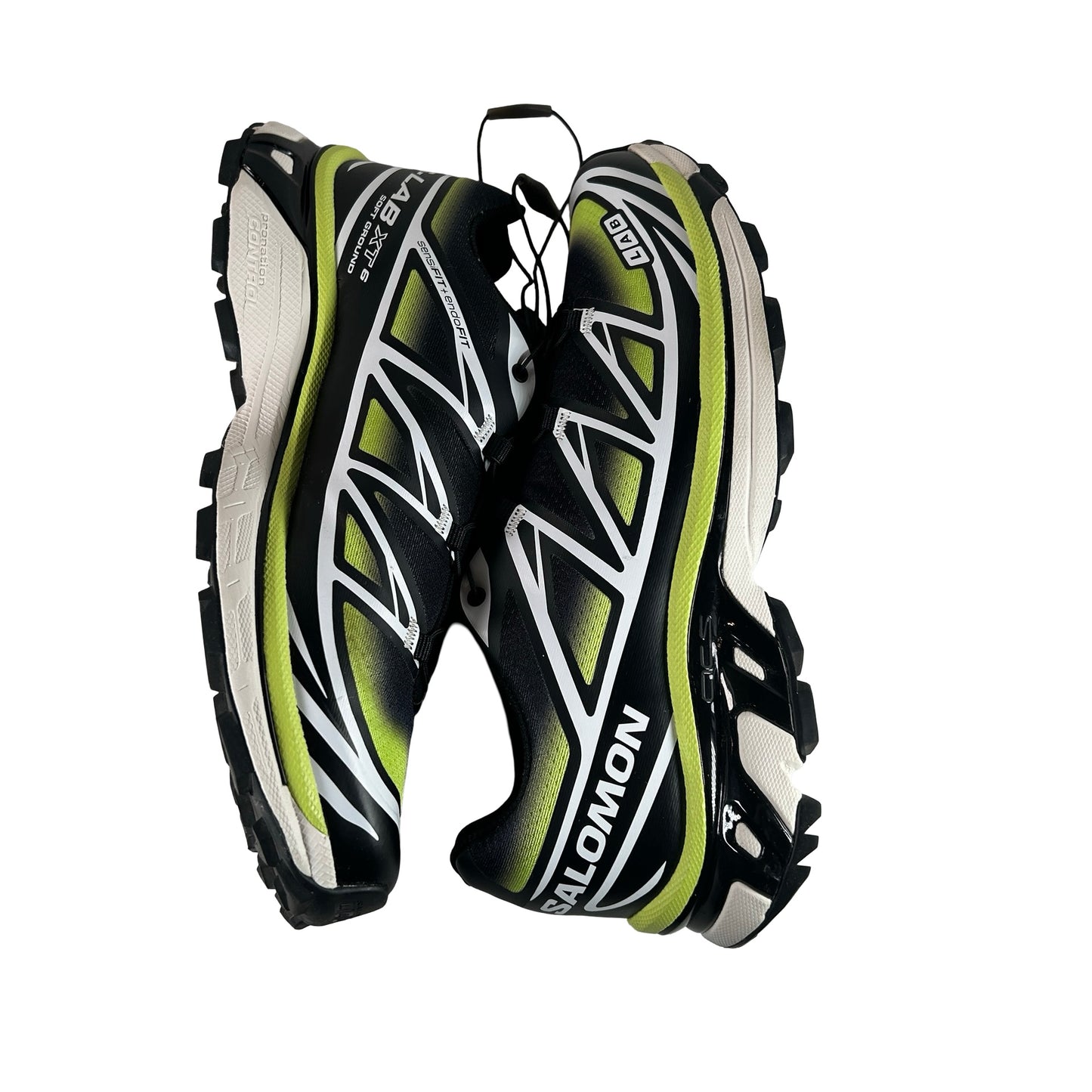 L47977400 Salomon XT-6 Skyline Black Sharp Green [USED] - 10 M (Used)