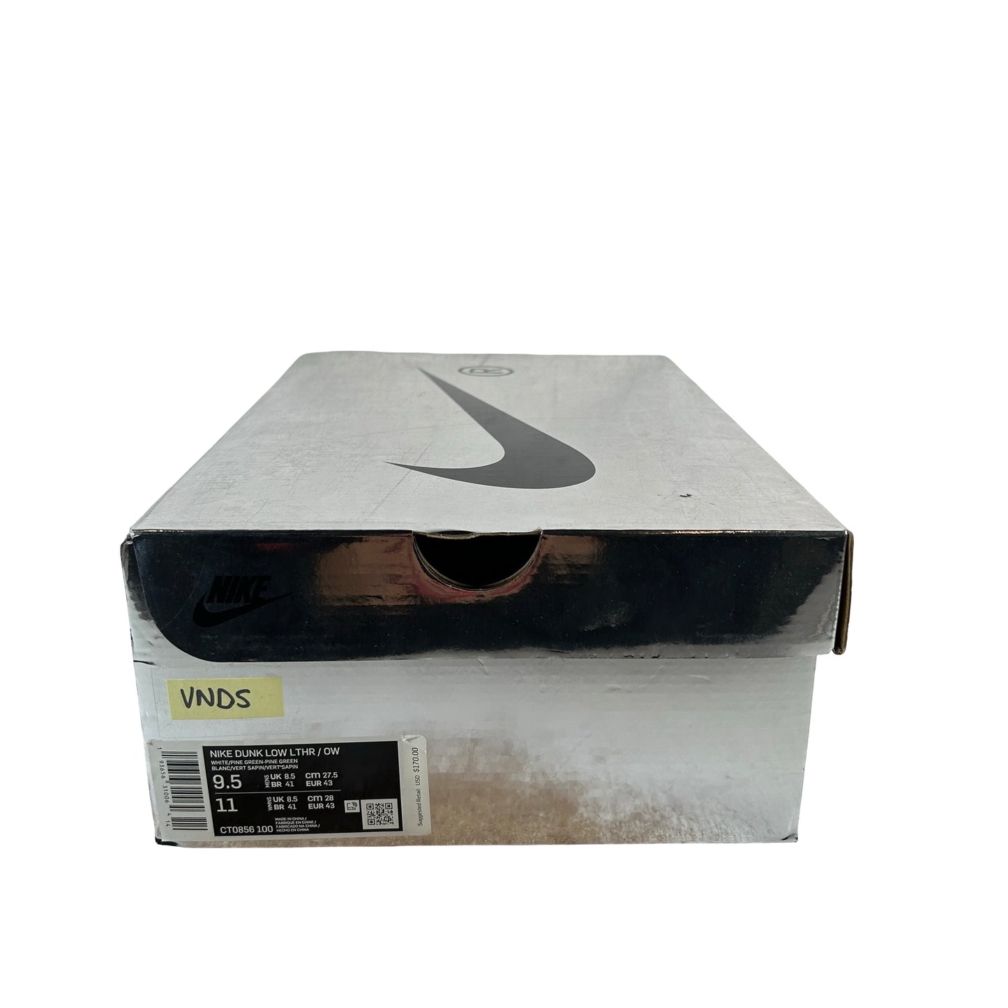 CT0856 100 Nike Dunk Low Off-White Green [USED] - 9.5 M (VNDS)