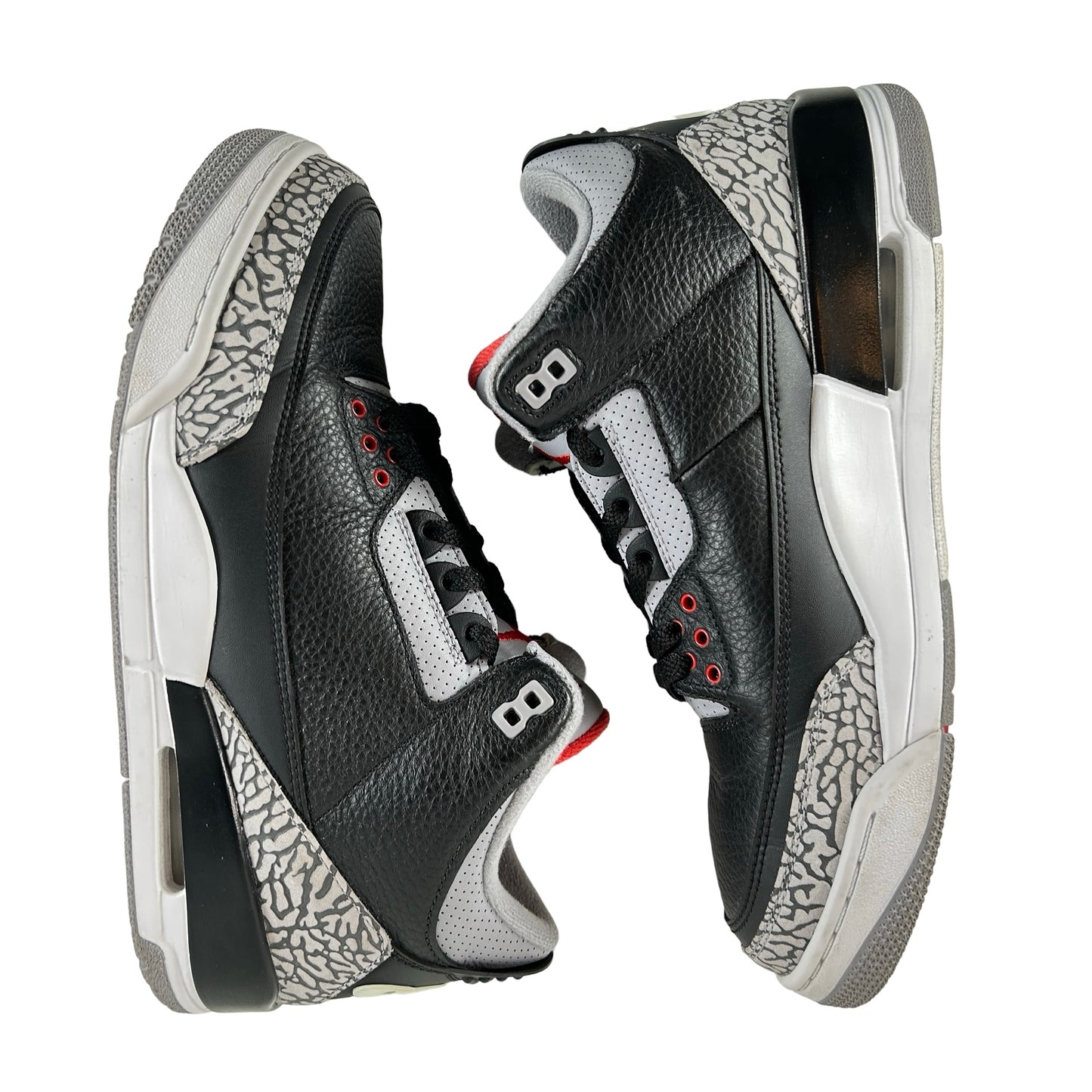 854262 001 Jordan 3 Retro Black Cement (2018) [USED] - 9.5 M (Used5)