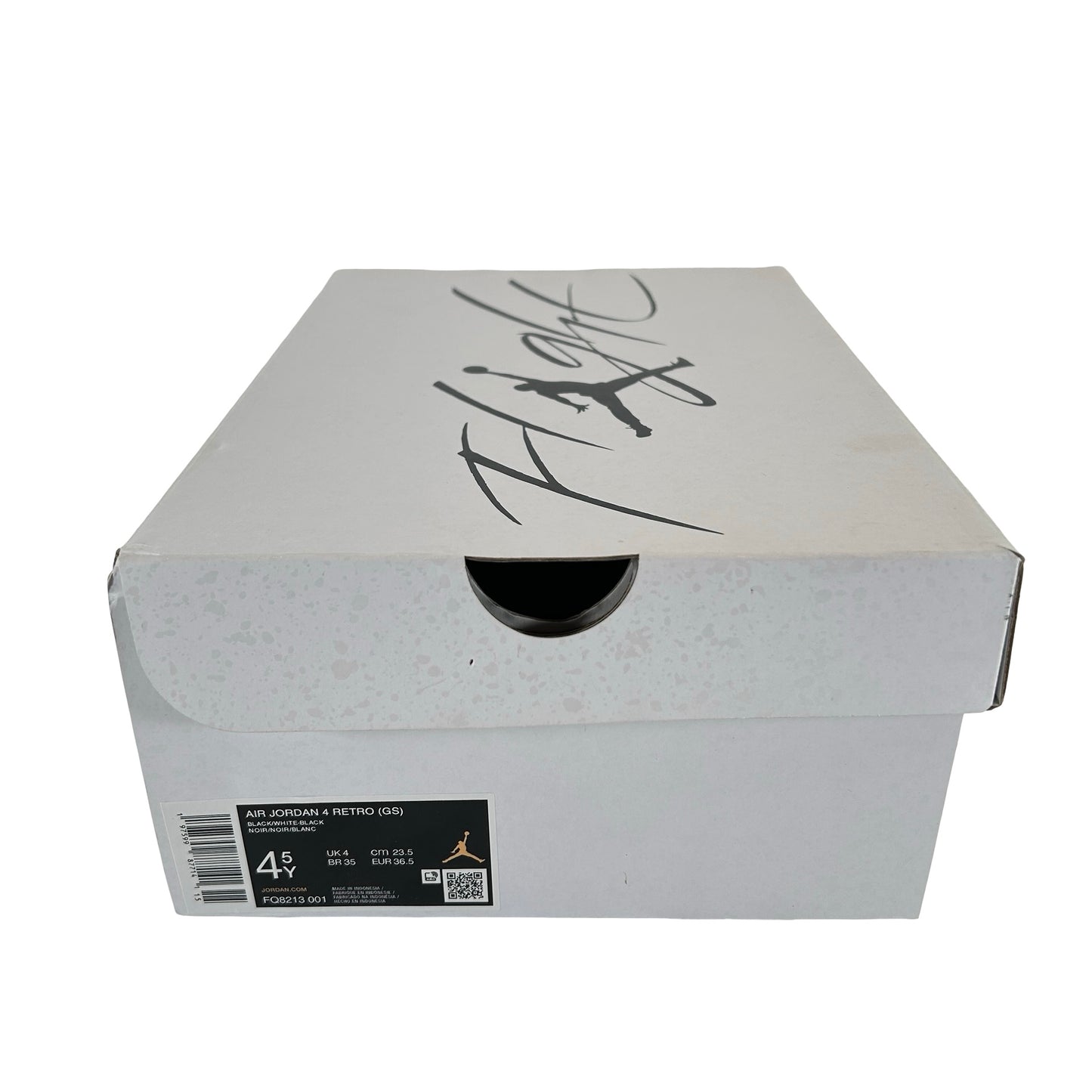 FQ8213 001 Jordan 4 Retro White Thunder (GS) [USED] - 4.5 Y (Used)