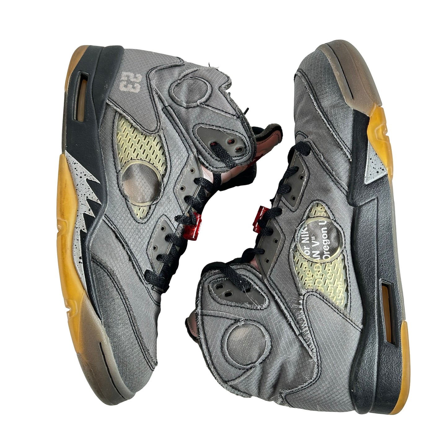 CT8480 001 Jordan 5 Off-White Black [USED] - 11.5 M (Used)
