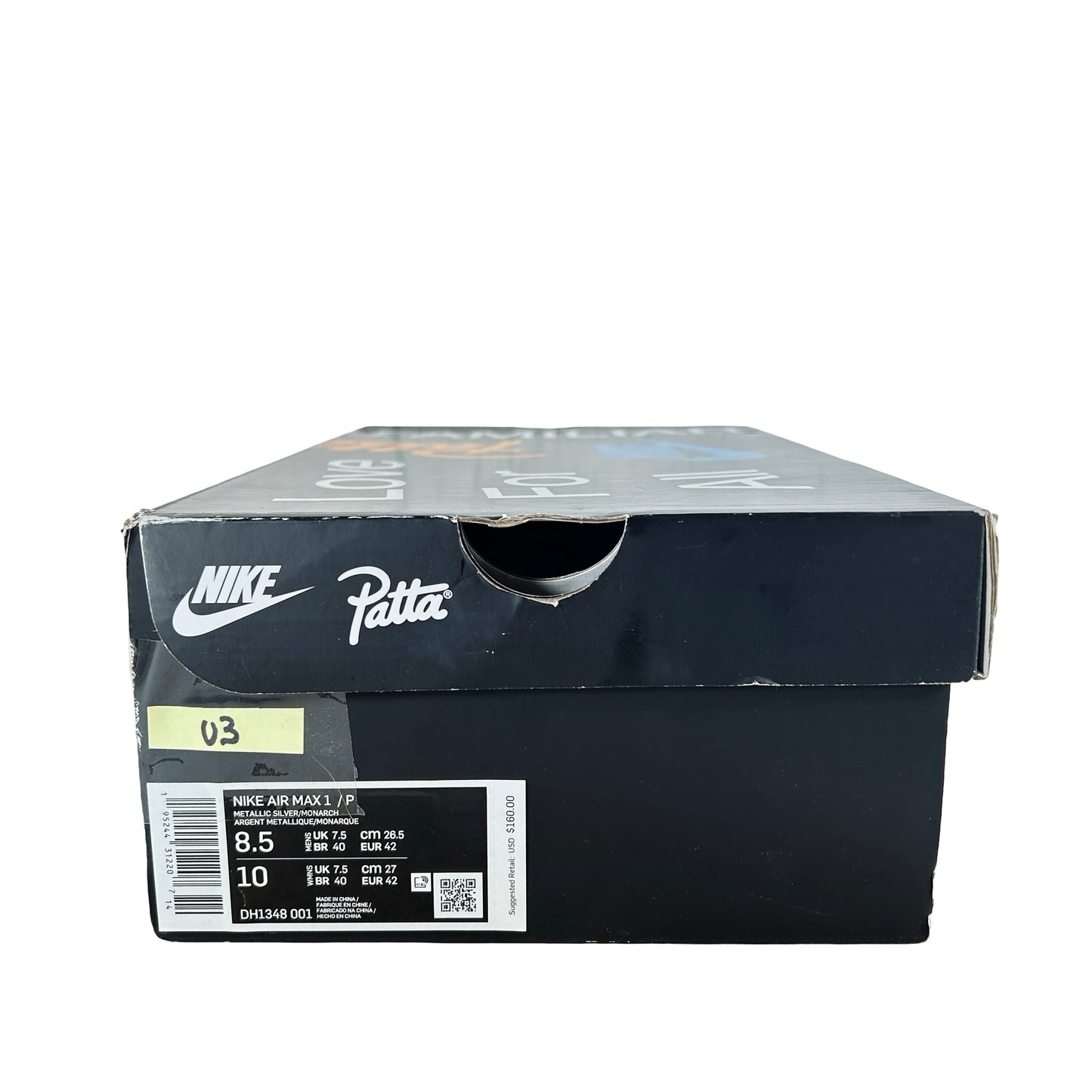 DH1348 001 Nike Air Max 1 Patta Waves Monarch [USED] - 8.5 M (Used3)