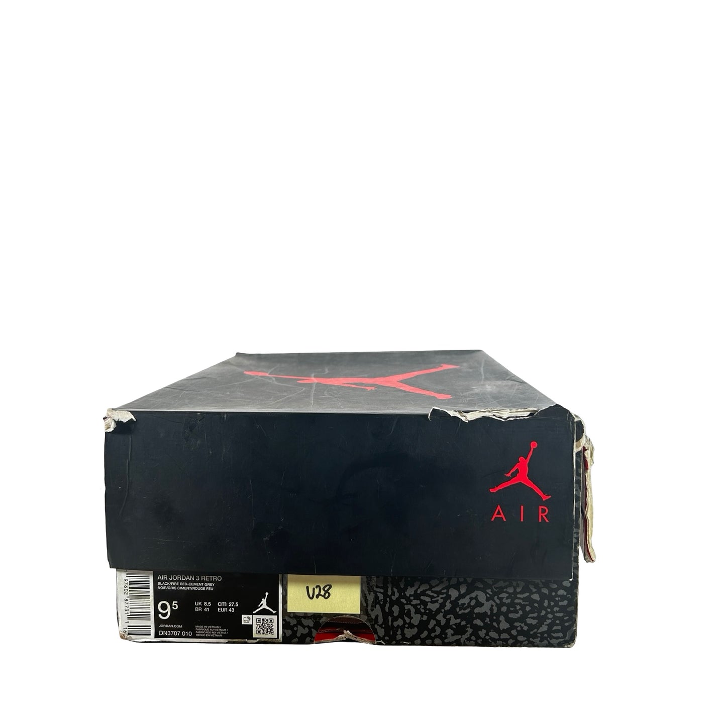 DN3707 010 Jordan 3 Retro Black Cement Reimagined (2024) [USED] - 9.5 M (Used28)