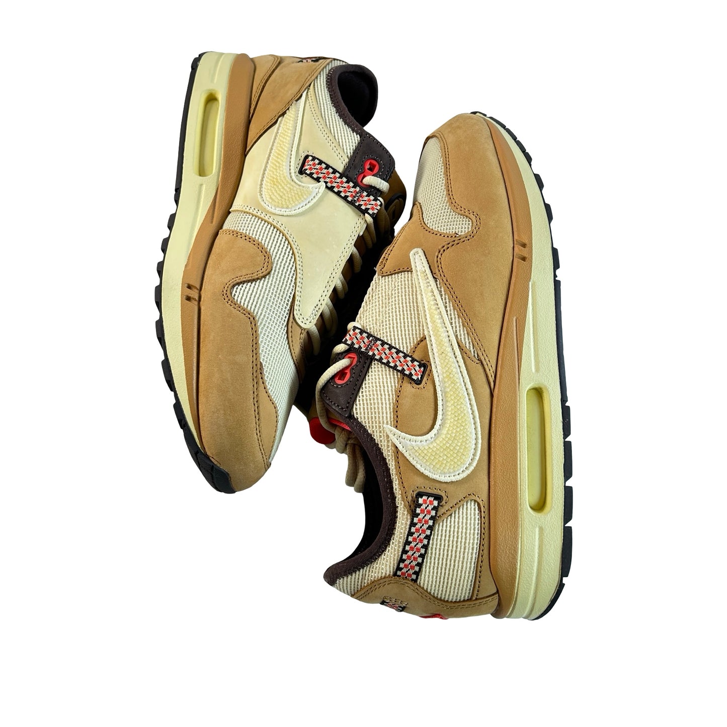 DO9392 701 Nike Air Max 1 Travis Scott Cactus Jack Wheat Lemon Drop [USED] - 12 M (Used)