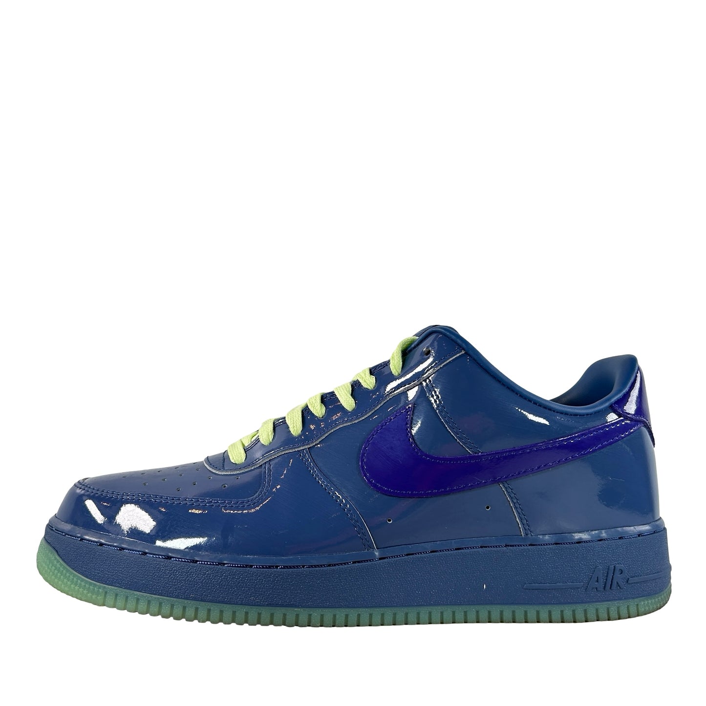 IO4489 400 Nike Air Force 1 Low Patent Leather Mystic Navy Grape Ice [USED] - 13 M (Used)