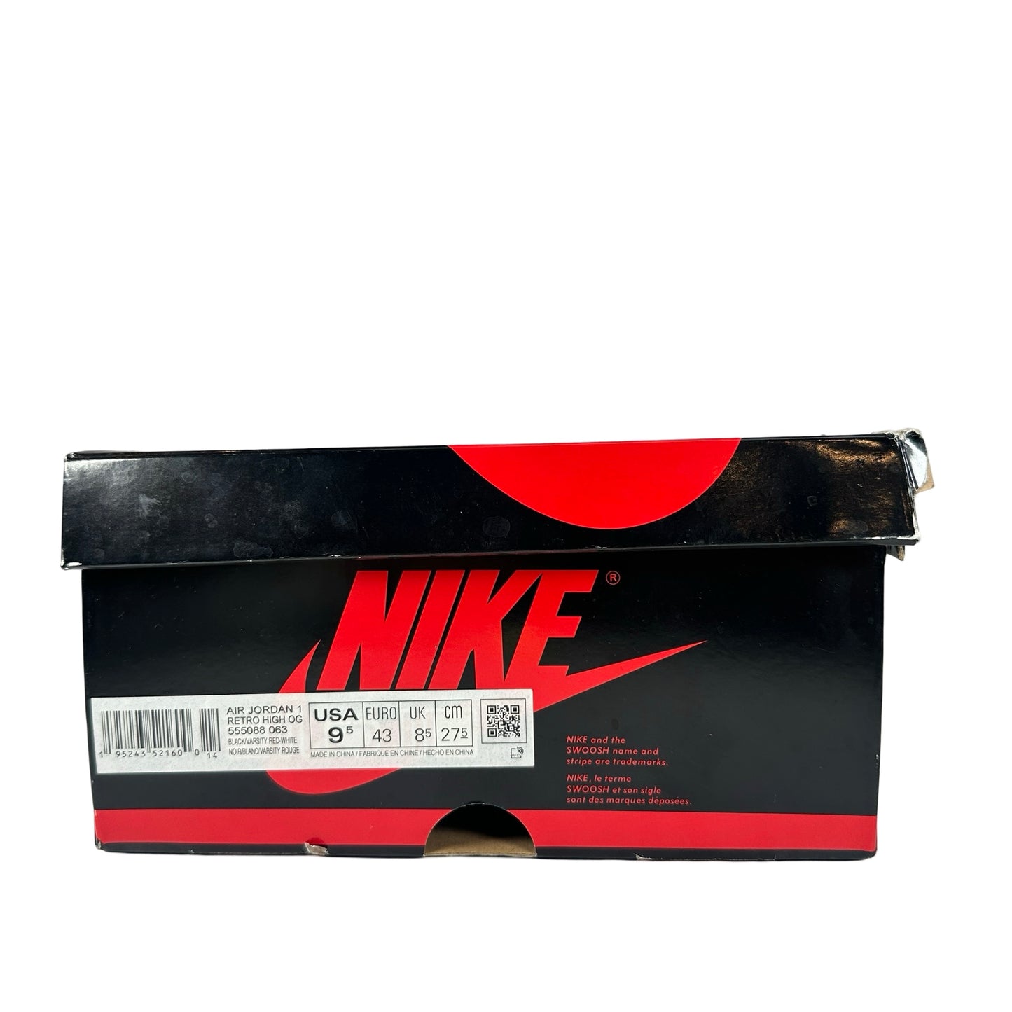 555088 063 Jordan 1 Retro High OG Patent Bred [USED] - 9.5 M (Used2)