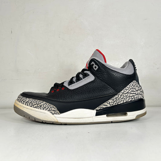 854262 001 Jordan 3 Black Cement 2018 [USED] - 11 M (Used) (No Box2)