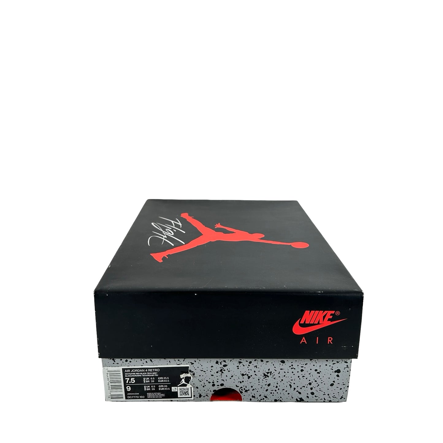DC7770 160 Jordan 4 Retro Fire Red (2020) [USED] - 7.5 M (Used)