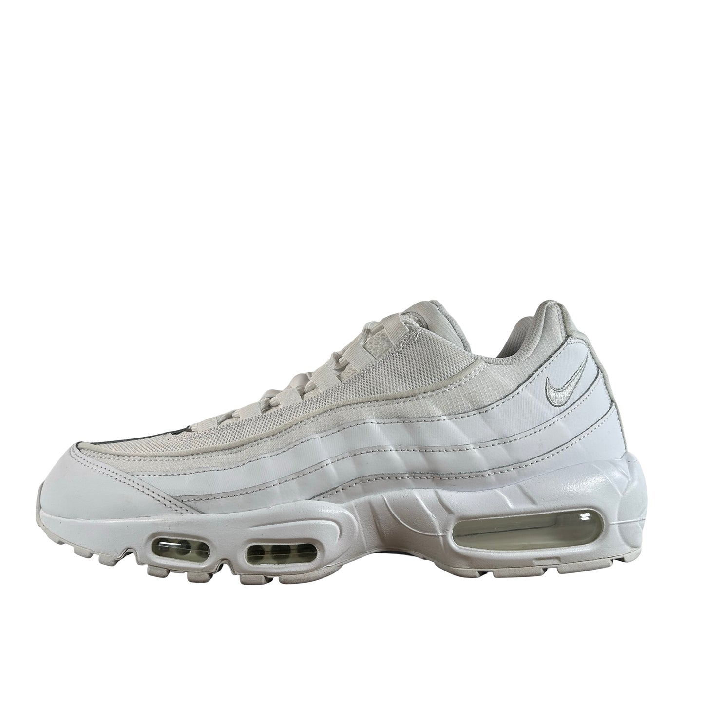 CT1268 100 Nike Air Max 95 Essential White Grey Fog [USED] - 10 M (Used) (No Box)