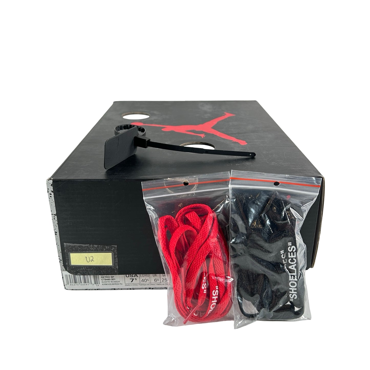 CT8480 001 Jordan 5 Off-White Black [USED] - 7.5 M (Used2)