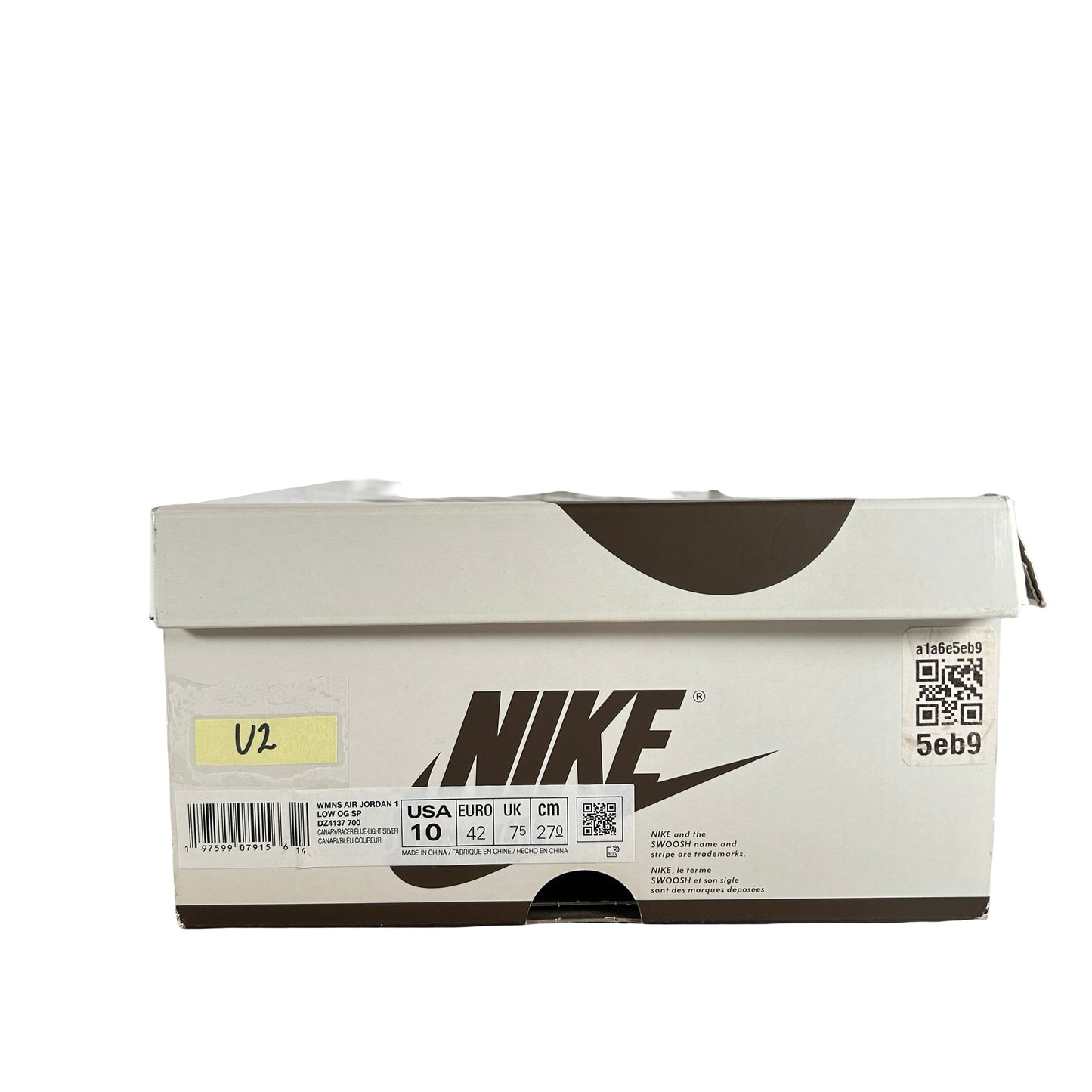 DZ4137 700 Jordan 1 Retro Low OG SP Travis Scott Canary (Women's) [USED] - 10 W (Used2)