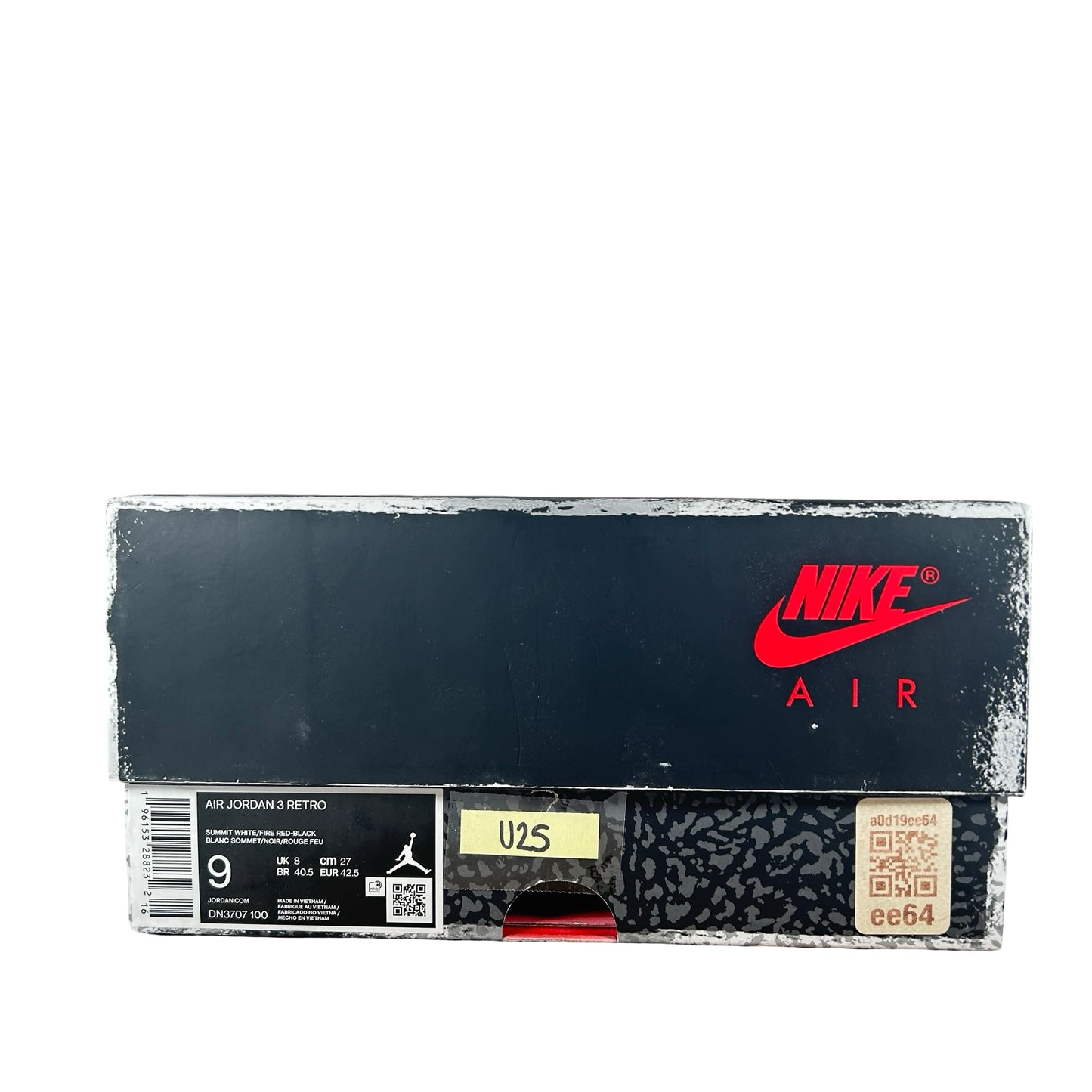 DN3707 100 Jordan 3 Retro White Cement Reimagined [USED] - 9 M (Used25)