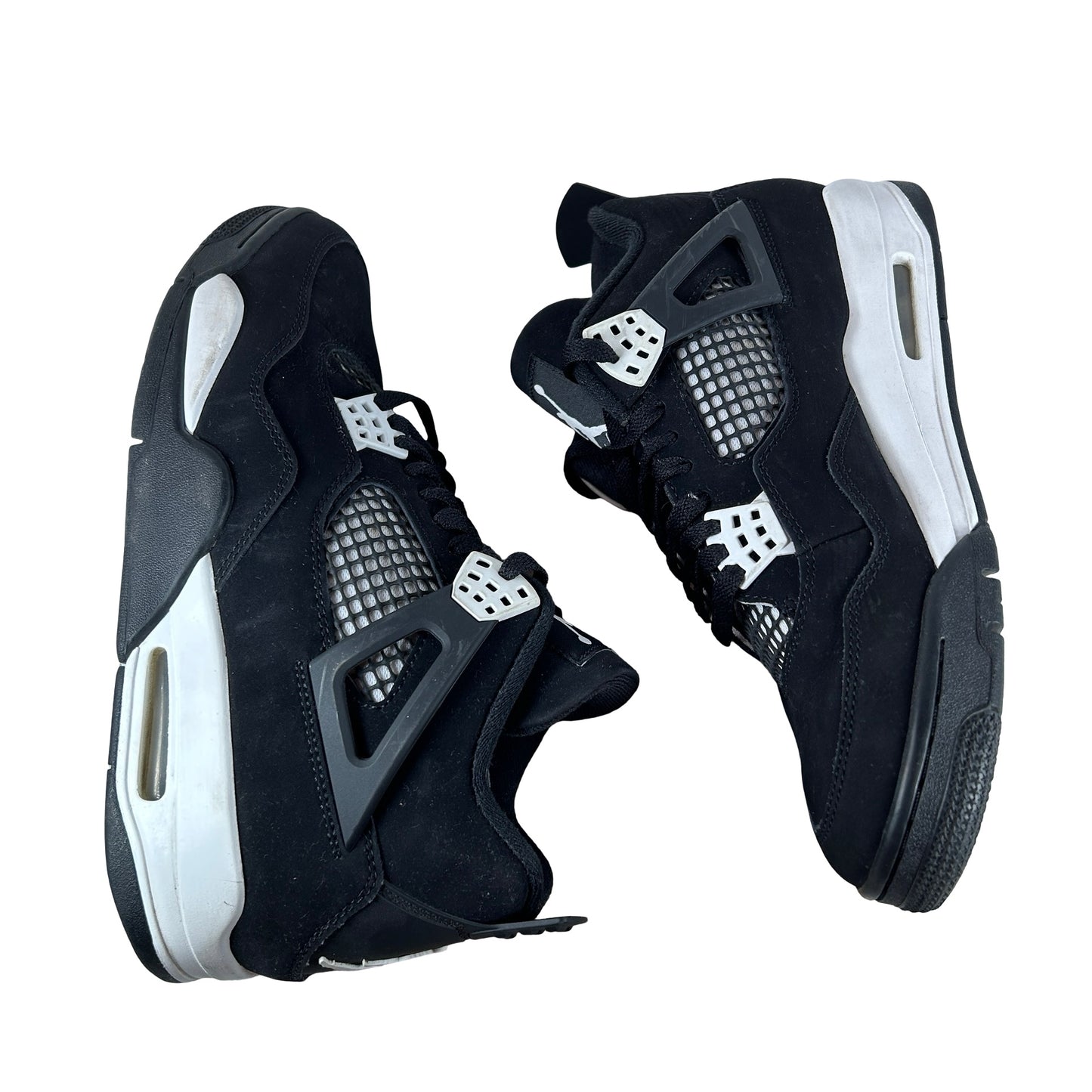 FQ8138 001  Jordan 4 Retro White Thunder [USED] - 9 M (Used4) (No Box4)