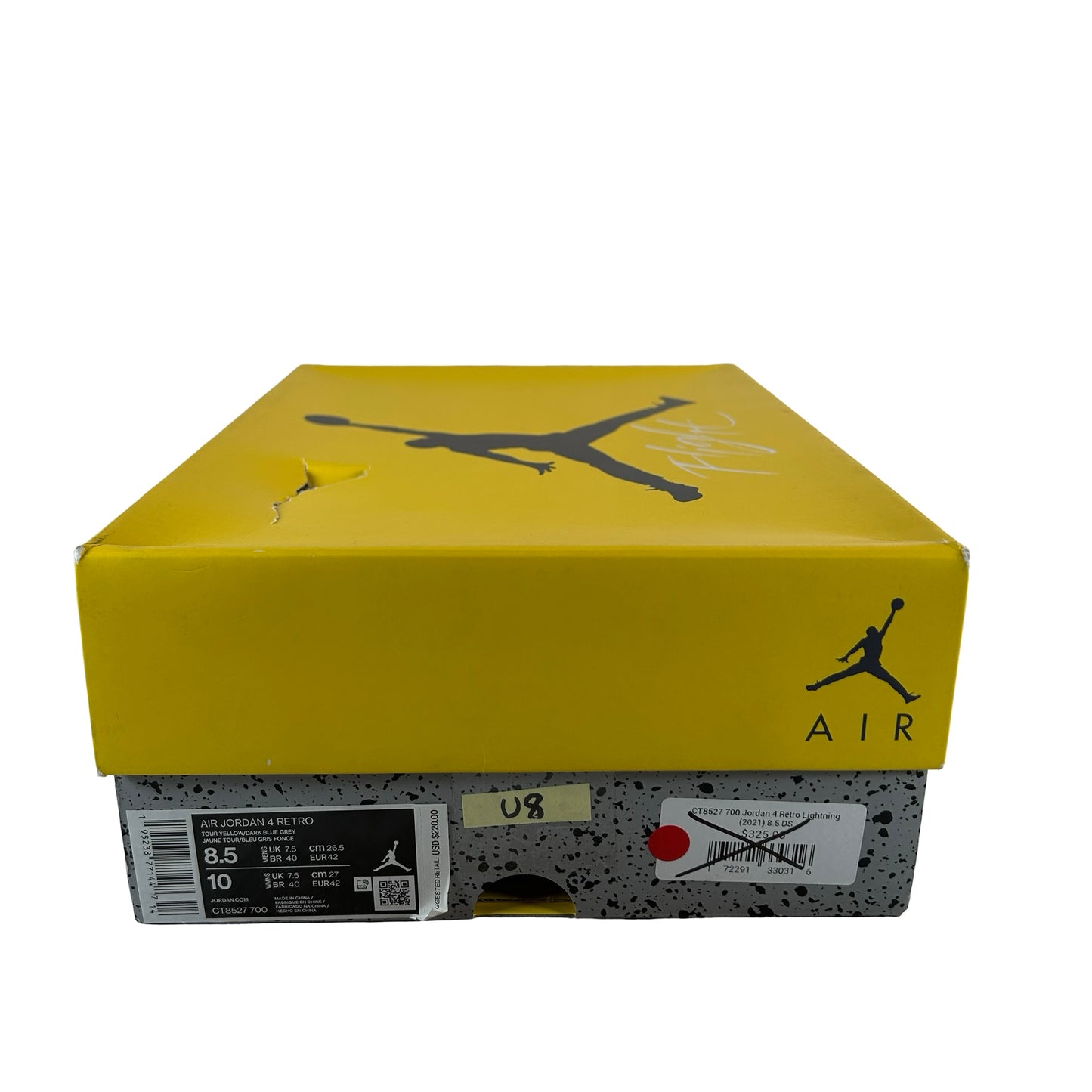 CT8527 700 Jordan 4 Retro Lightning (2021) [USED] - 8.5 M (Used8)