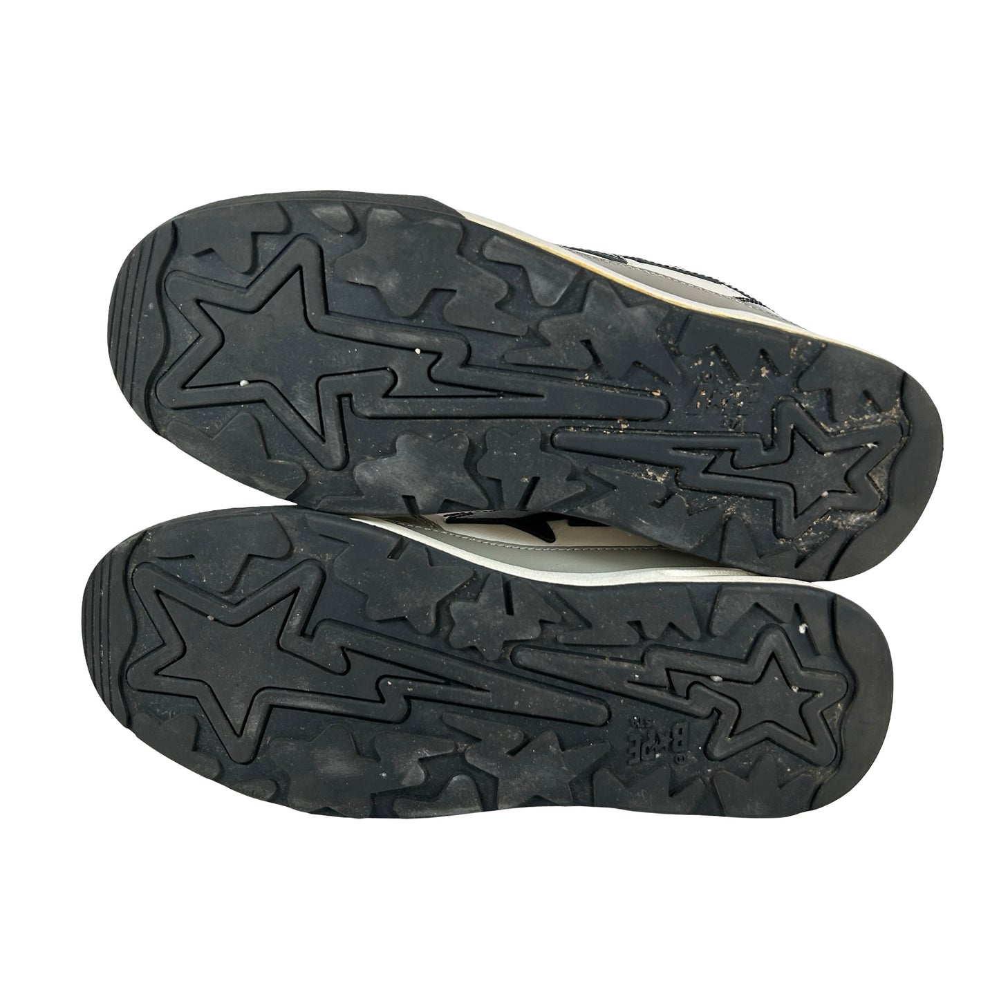 1J20191009BLK A Bathing Ape Bape Road Sta Black White [USED] - 7 M (Used) (No Box)