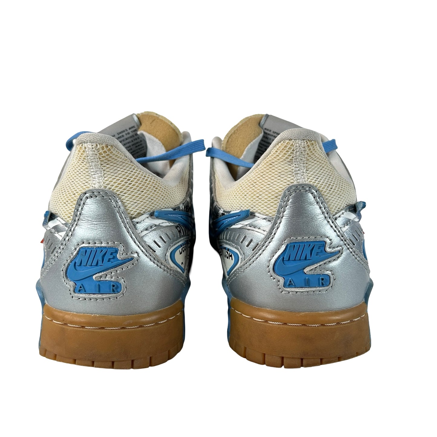 CU6015 100 Nike Air Rubber Dunk Off-White UNC [USED] - 10 M (Used)
