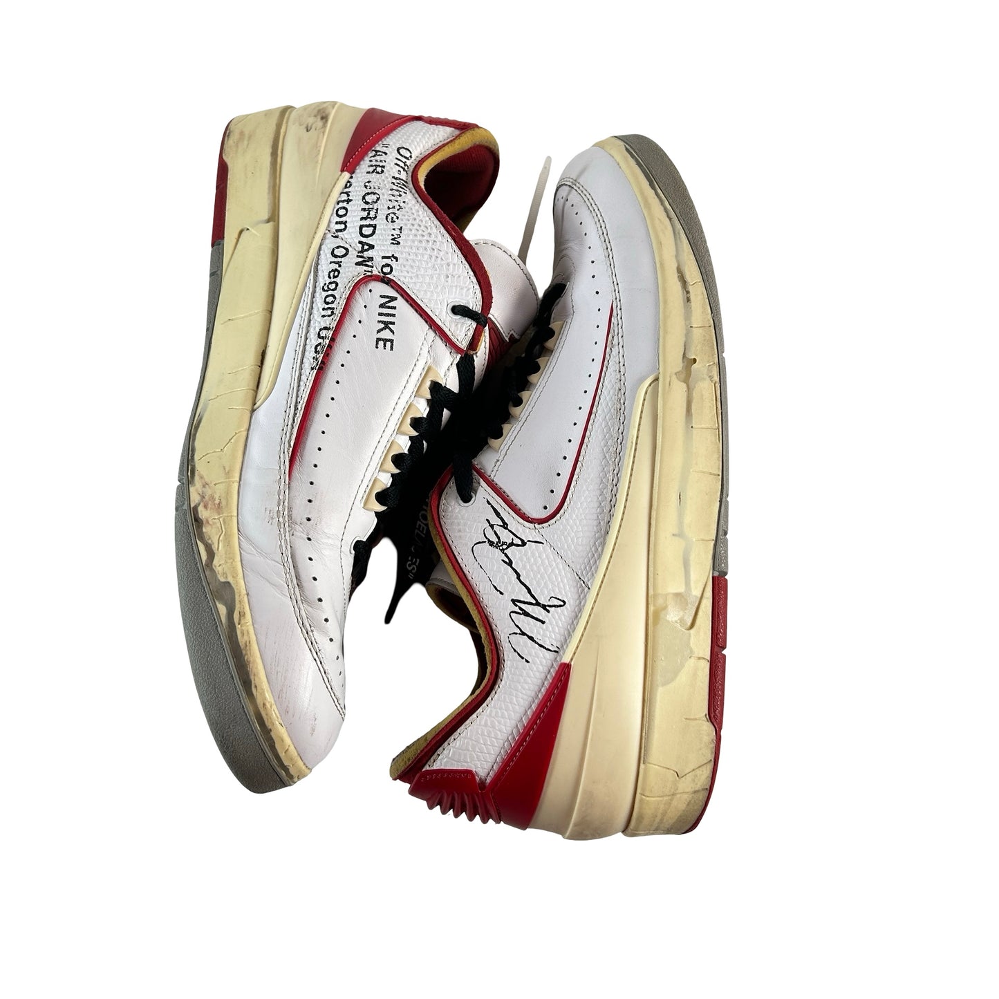 DJ4375 106 Jordan 2 Retro Low SP Off-White White Red [USED] - 13 M (Used2)