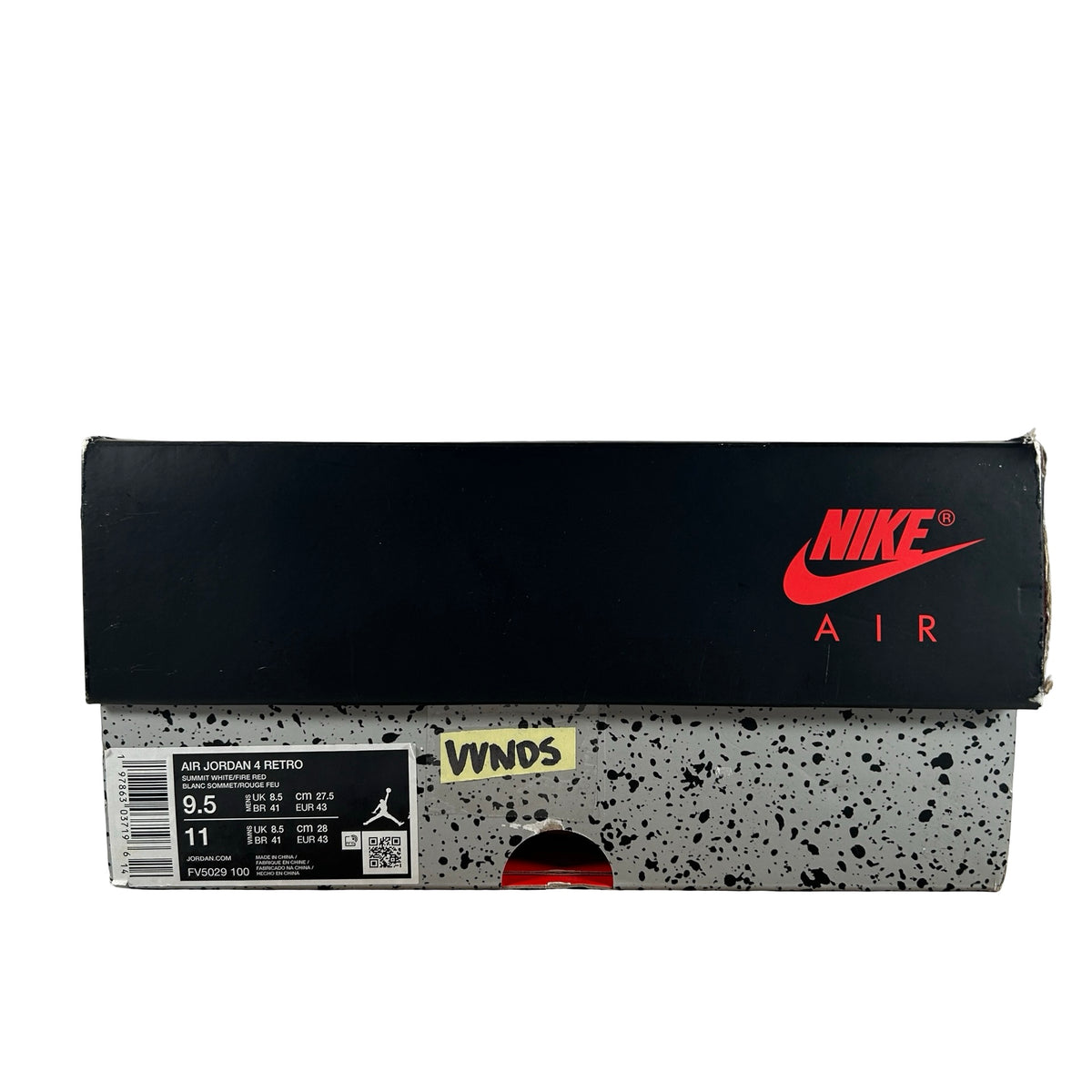 FV5029 100 Jordan 4 Retro White Cement (2025) [USED] - 9.5 M (VVNDS)